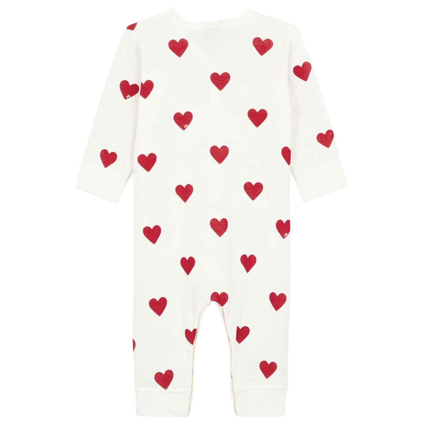 Petit Bateau Strampler Petit Bateau Baby-Strampler mit Herzmotiv aus Baumwolle