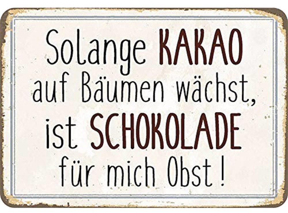 Dekoobjekt Blechwaren Fabrik Braunschweig Kulthänger Solange Kakao auf Bäumen