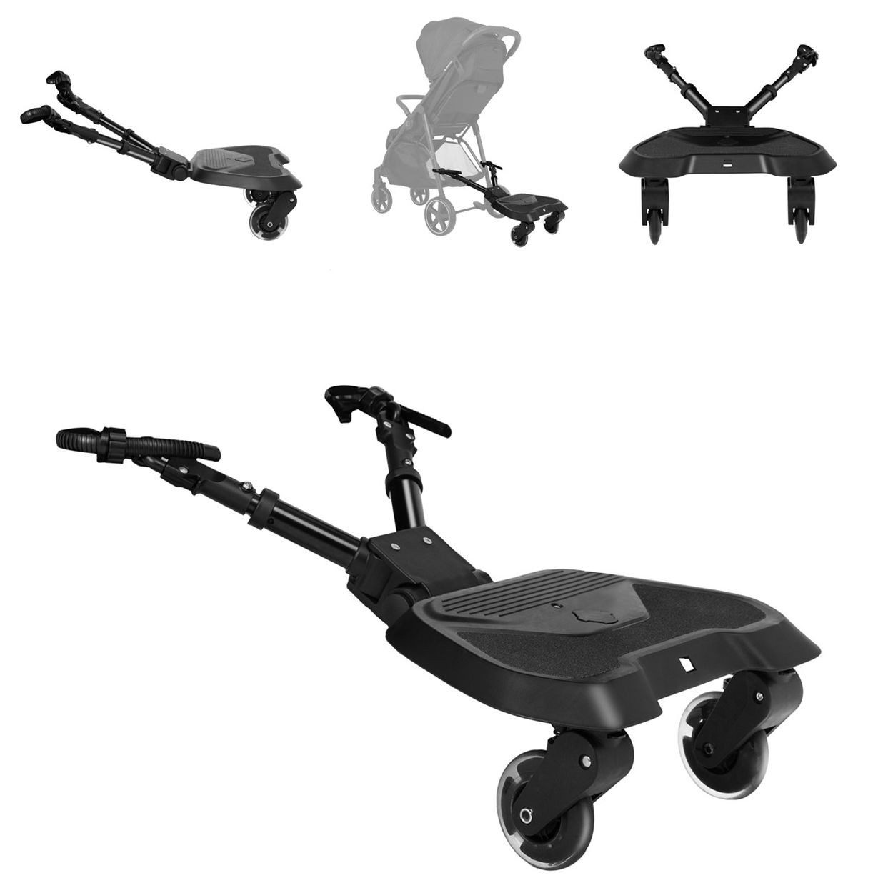 Kikkaboo Kinderwagenaufsatz Kinderwagen Trittbrett Ally, universal Montage, Kinderwagenaufsatz