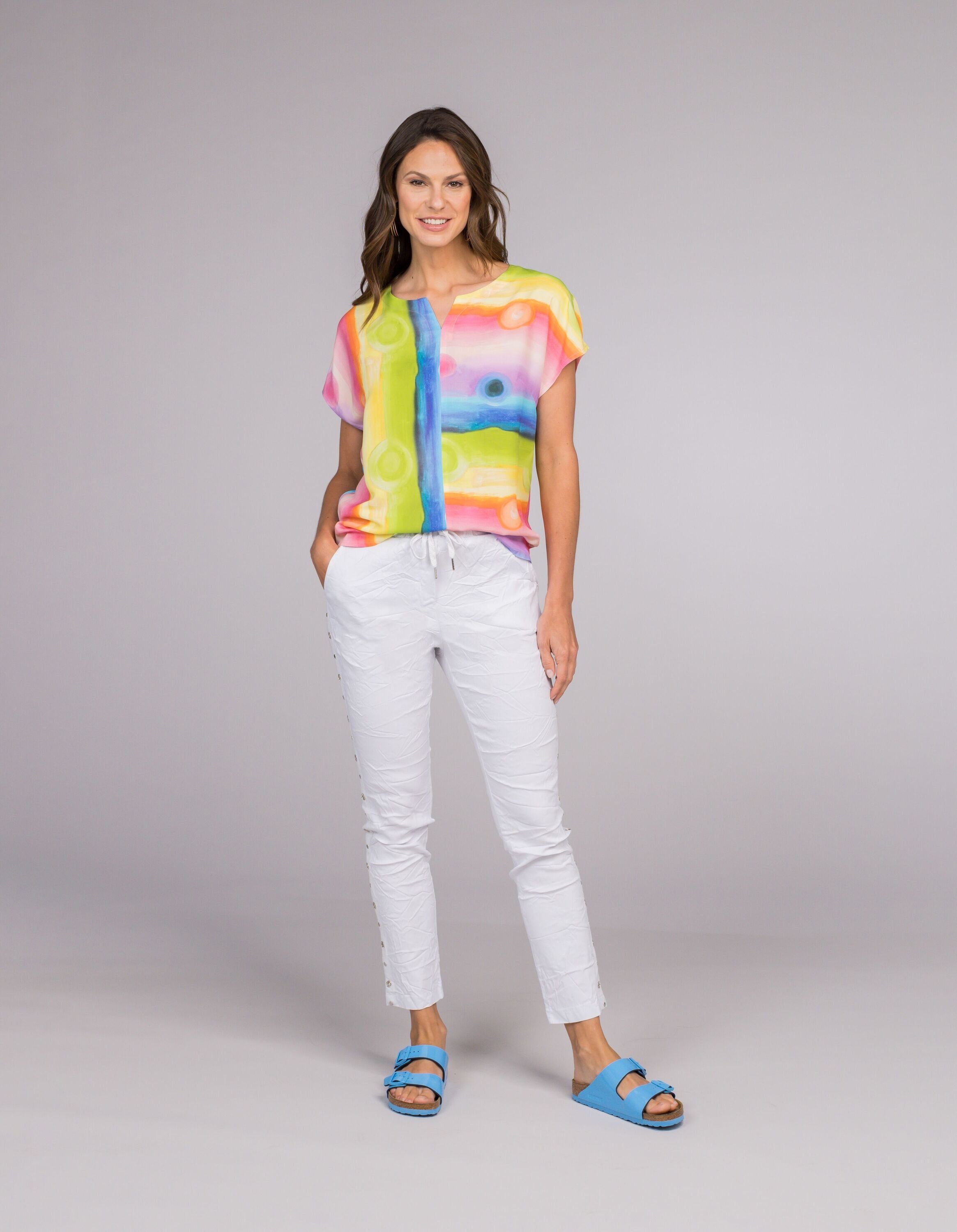 seeyou Kurzarmbluse (1-tlg) mit farbenfrohem Design günstig online kaufen