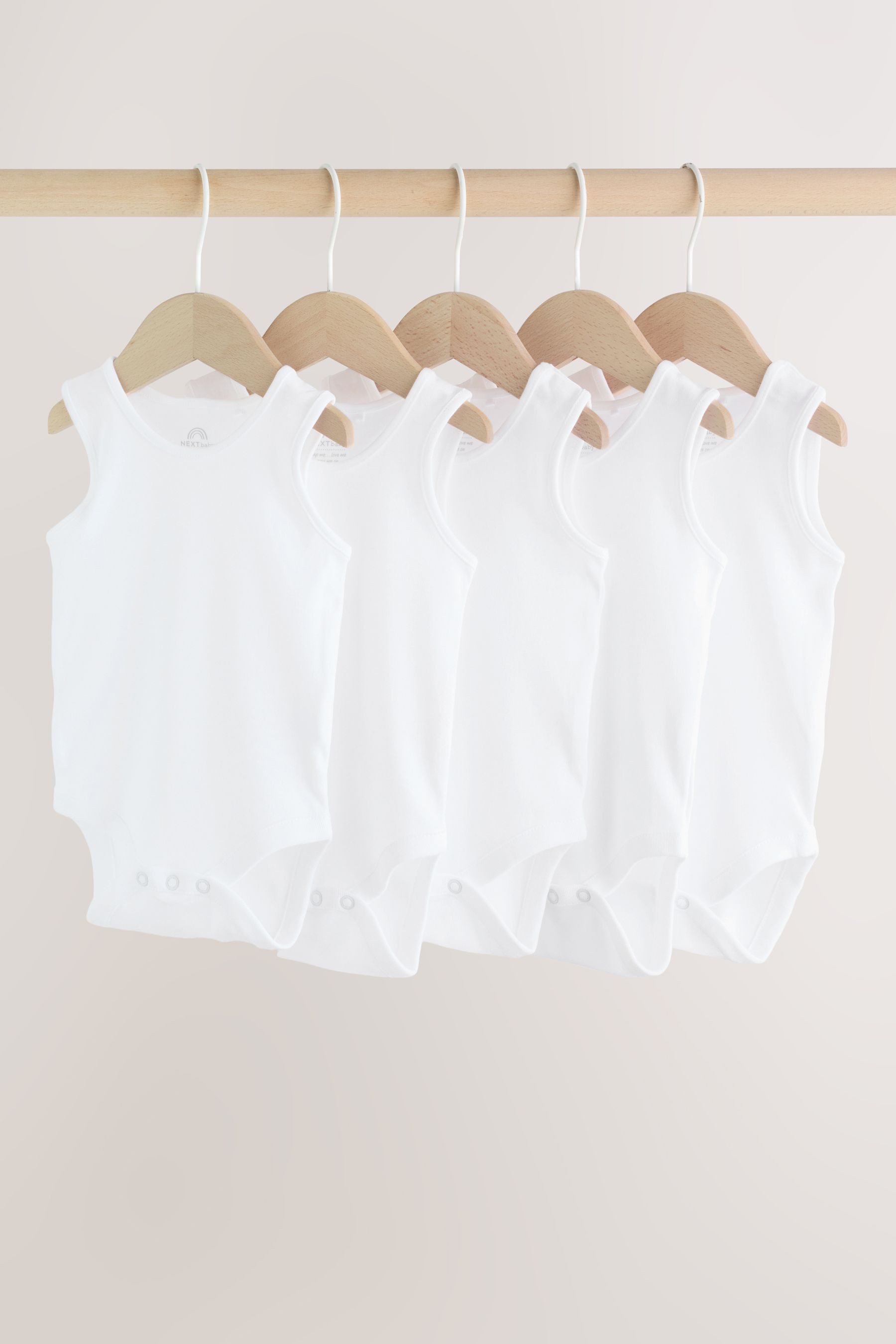 Next Body Babybodys aus Baumwolle mit Trägern, 5er-Pack (5-tlg)