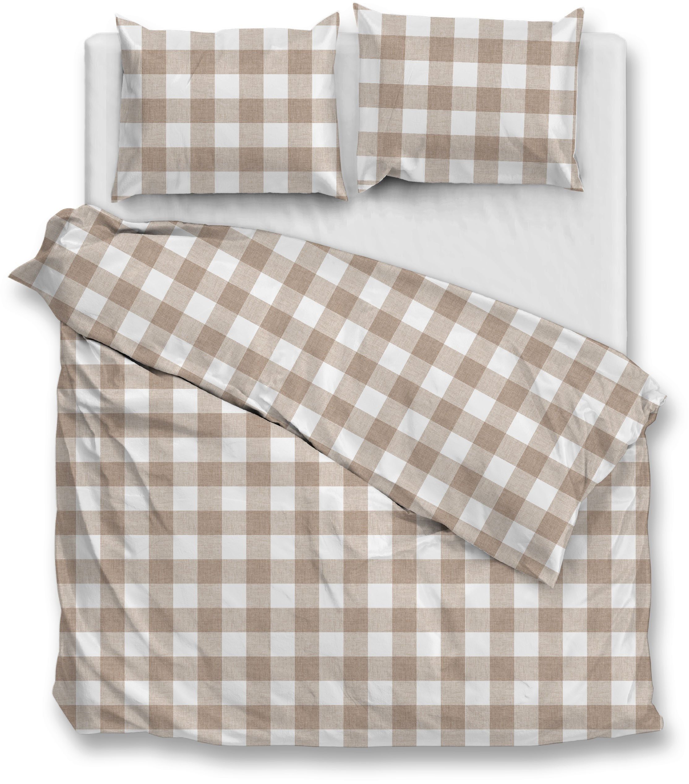 ZO HOME Bettwäsche Quattro-di-Lino, Renforcé, 1 teilig, Bettwäsche aus 100% Baumwolle, hochwertige Renforcé
