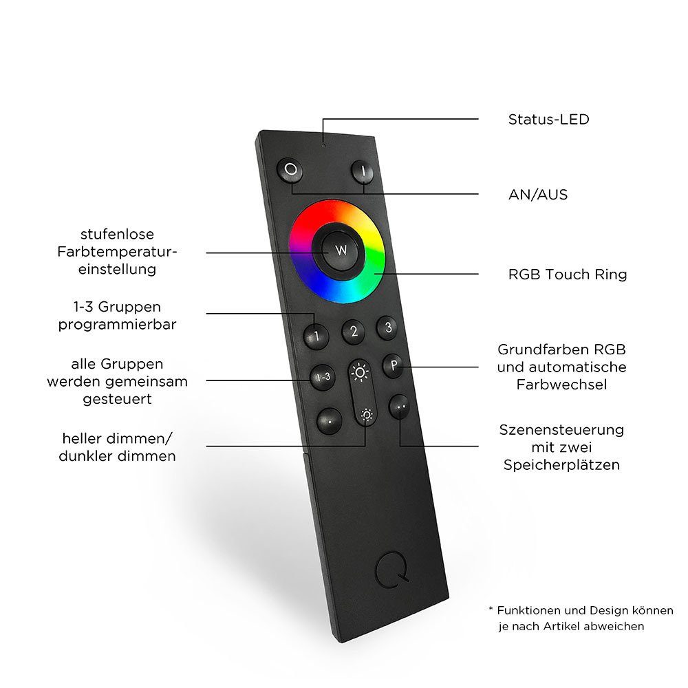 CCT Dimmfunktion, Home, Neuhaus LED-Leuchte Farbwechsel mit dimmbar, warmweiß Smarte Paul Smart Home, Leuchtmittel, Smart CCT-Farbtemperaturregelung, - LED Memoryfunktion, APP Q-Tower kaltweiß, Tischleuchte