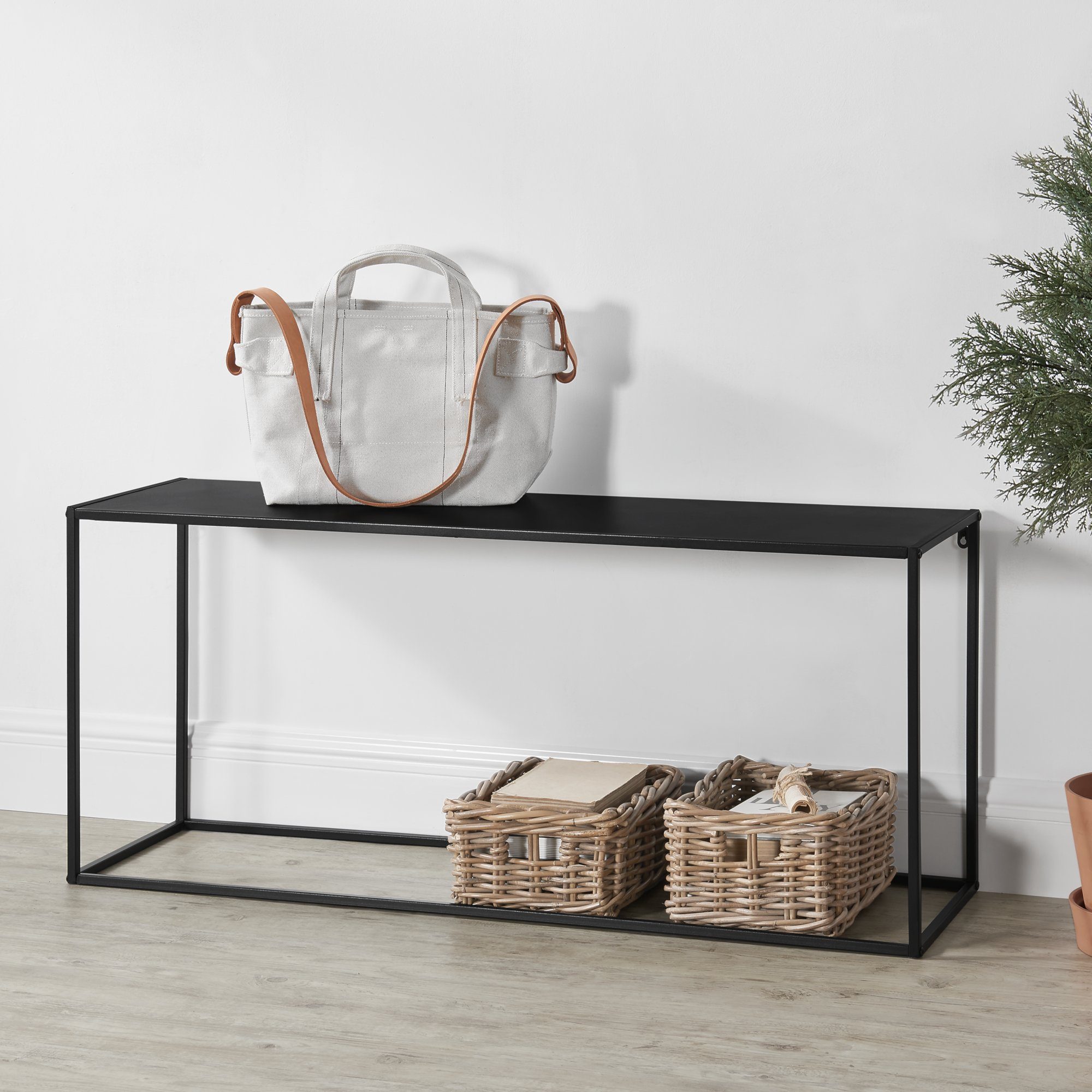 en.casa Konsolentisch, »Mandal« Flurtisch Sideboard Beistelltisch schwarz