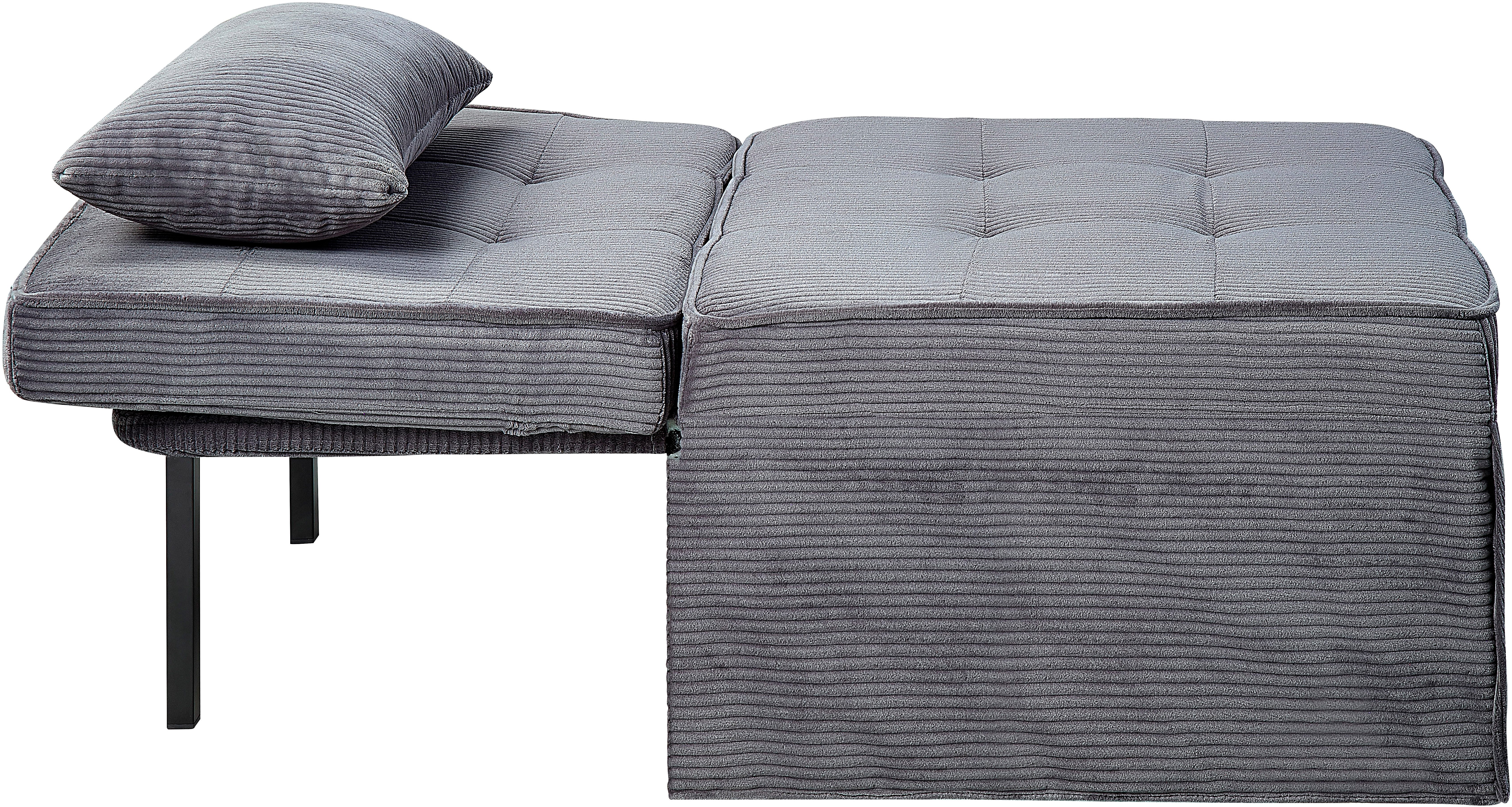 OTTO home Schlafsofa Finn, Schlafsessel, Schlafhocker, Multifunktional, wandelbar zum Loungesessel, Relaxliege und Gästebett, inkl. Kissen – Bild 5 von 5