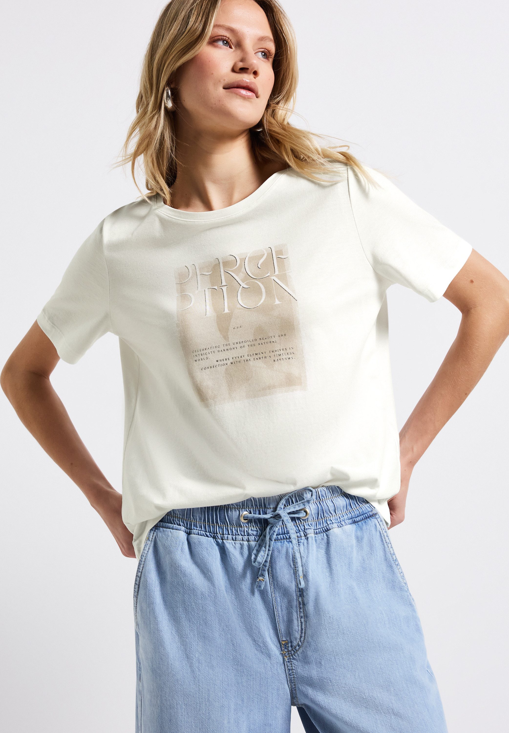 STREET ONE T-Shirt mit Frontprint günstig online kaufen