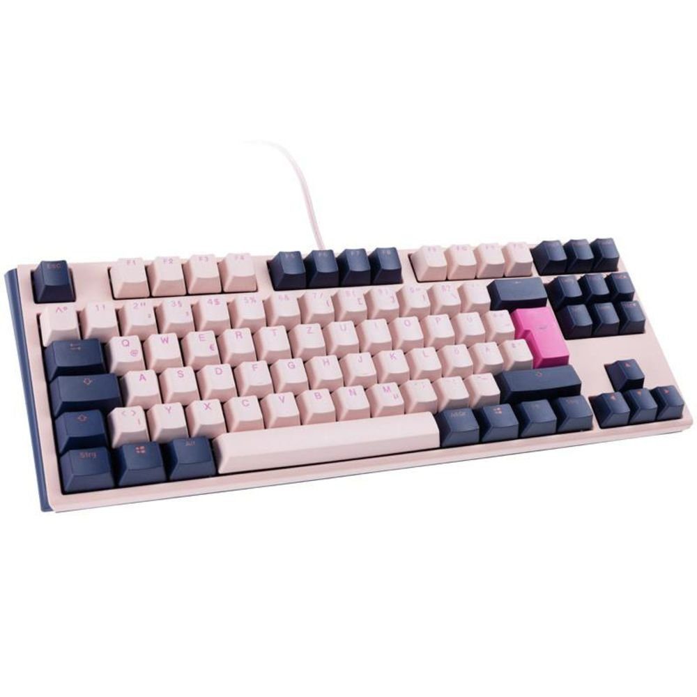 Ducky One 3 Fuji TKL Gaming-Tastatur (MX-Black, DE-Layout QWERTZ, Pink /  Blau)