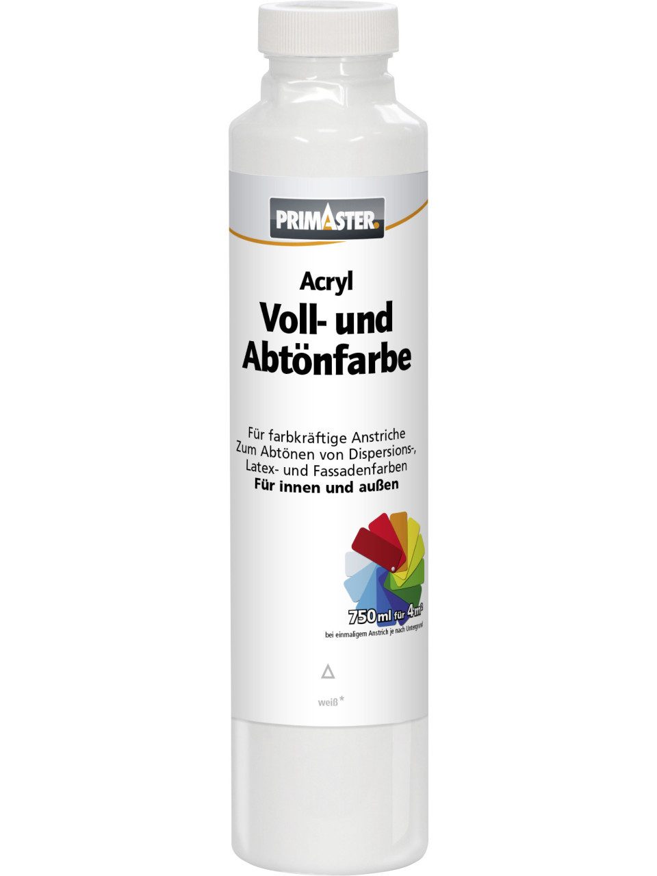 Primaster Vollton- und Abtönfarbe Primaster Voll- und Abtönfarbe 750 ml weiß matt
