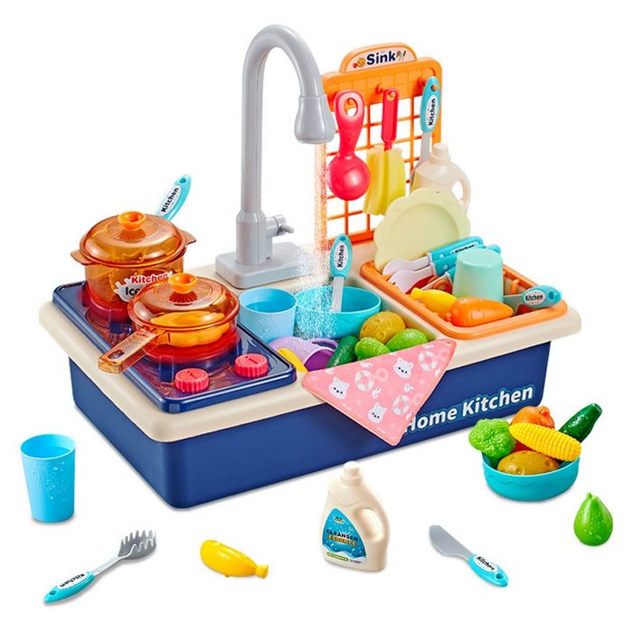 LBLA Lernspielzeug Küchenspüle Spielzeug Set Küchenspielset Geschenk für Kinder
