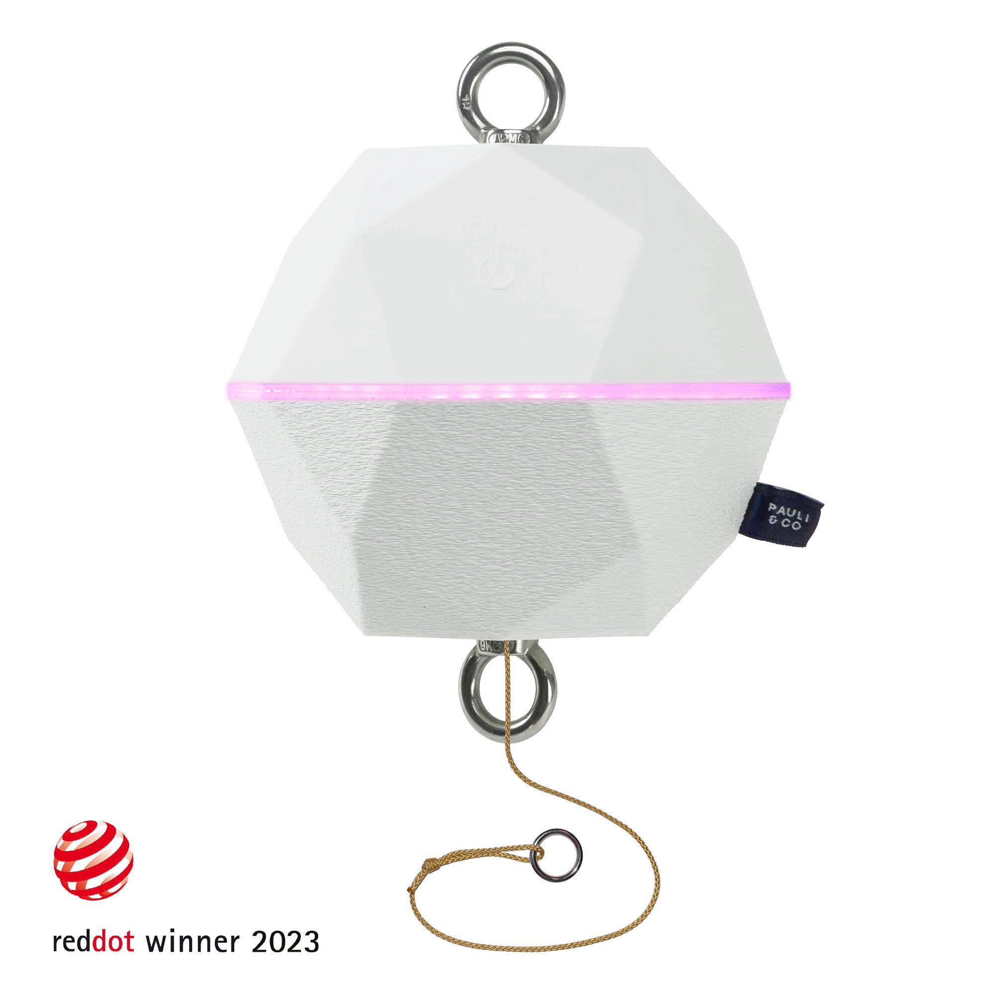 PAULI & CO® Babywippe Federwiege BASIC SET, Vanille + Tripod SMART matt weiß (Ohne Motor)