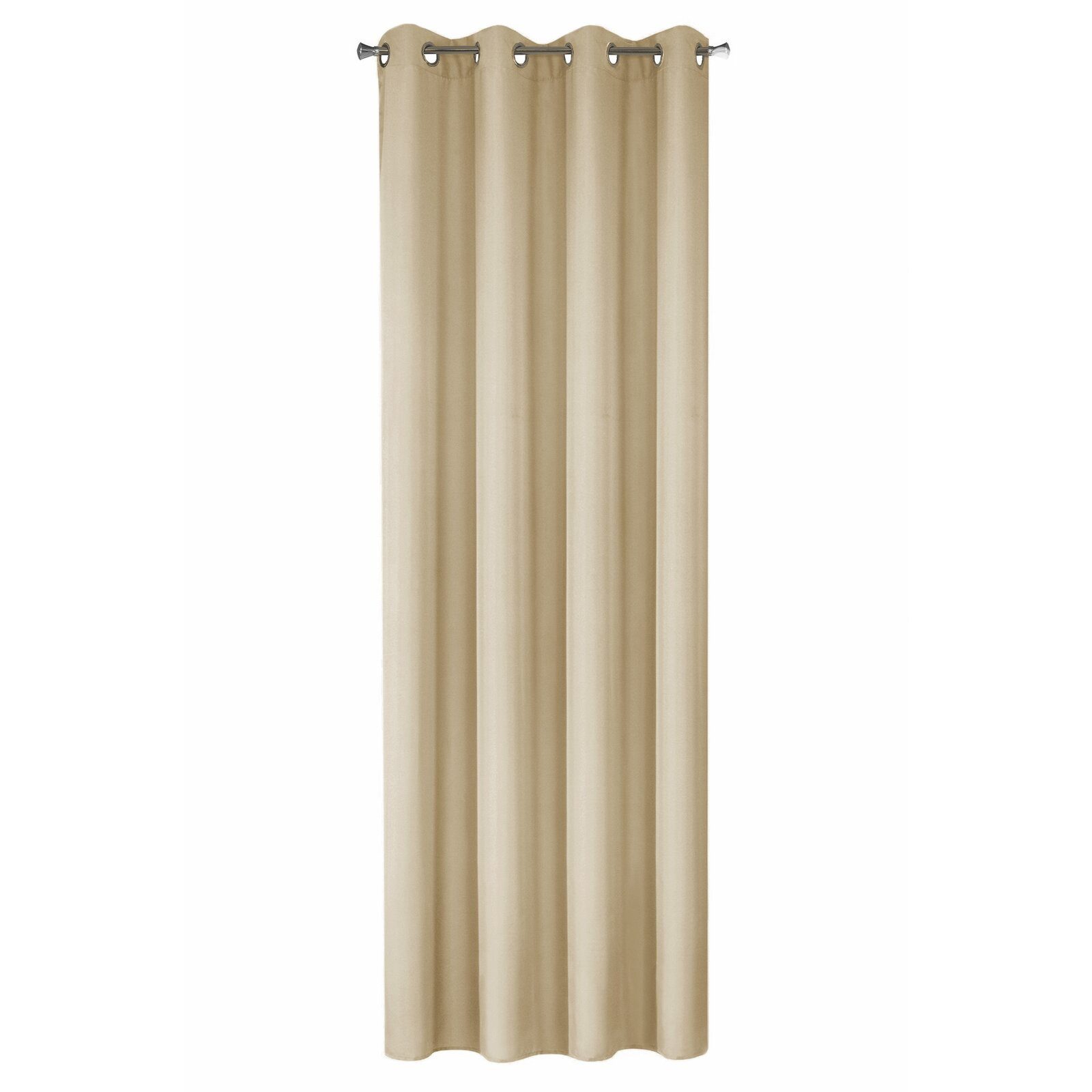 Eurofirany Vorhang Einfarbiger Vorhang – Blickdichter Stoff mit matter Oberfläche, Ösen, Satinbindung, pflegeleicht, 140 g/m² – 100 % Polyester
