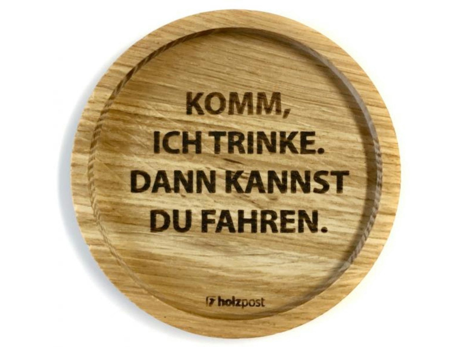 holzpost GmbH Platzset Untersetzer Fahren Eiche 11,2cm
