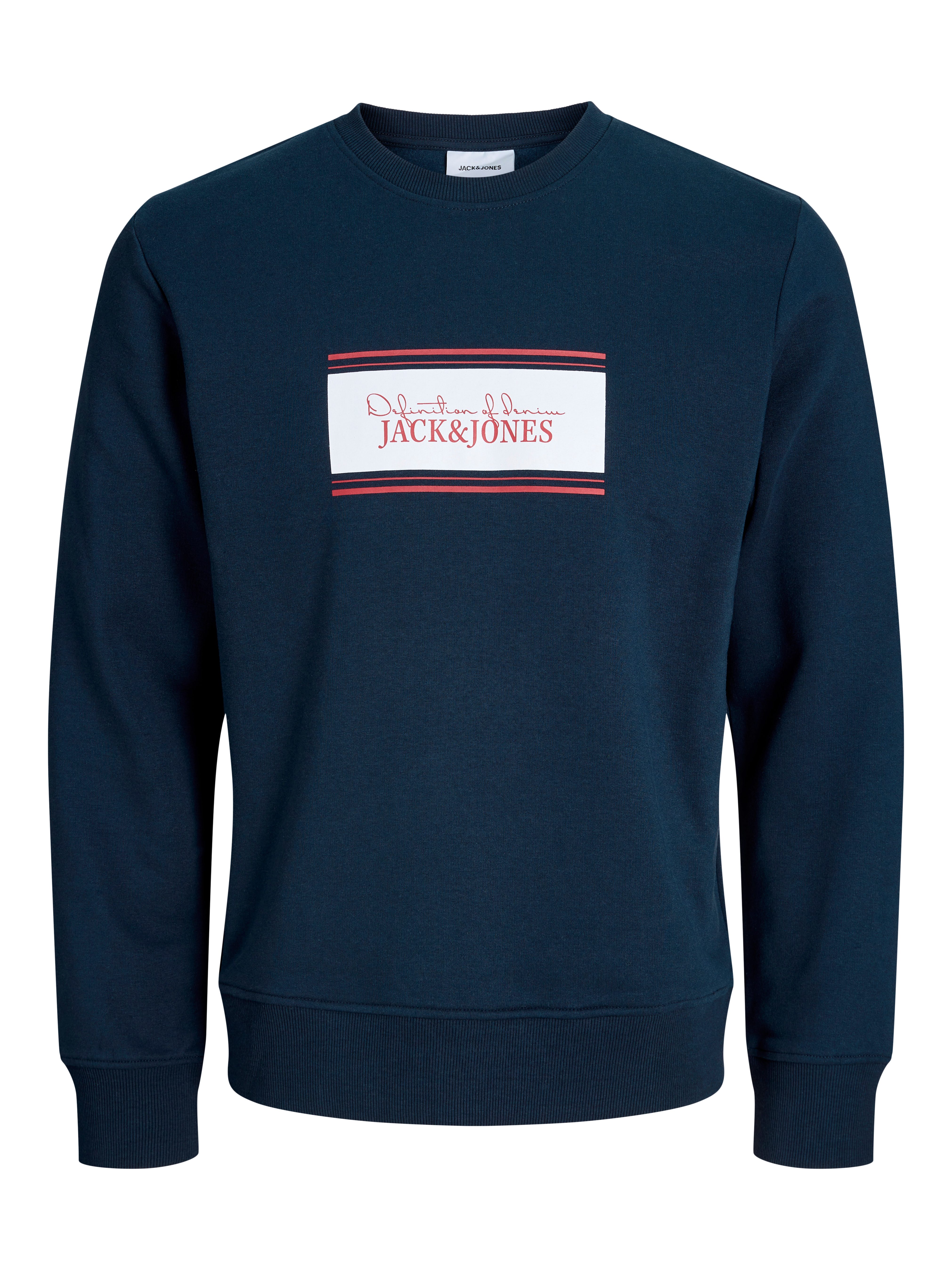 Jack & Jones Sweatshirt JJBUSTER SWEAT CREW NECK BTS Baumwollmischung, regular fit