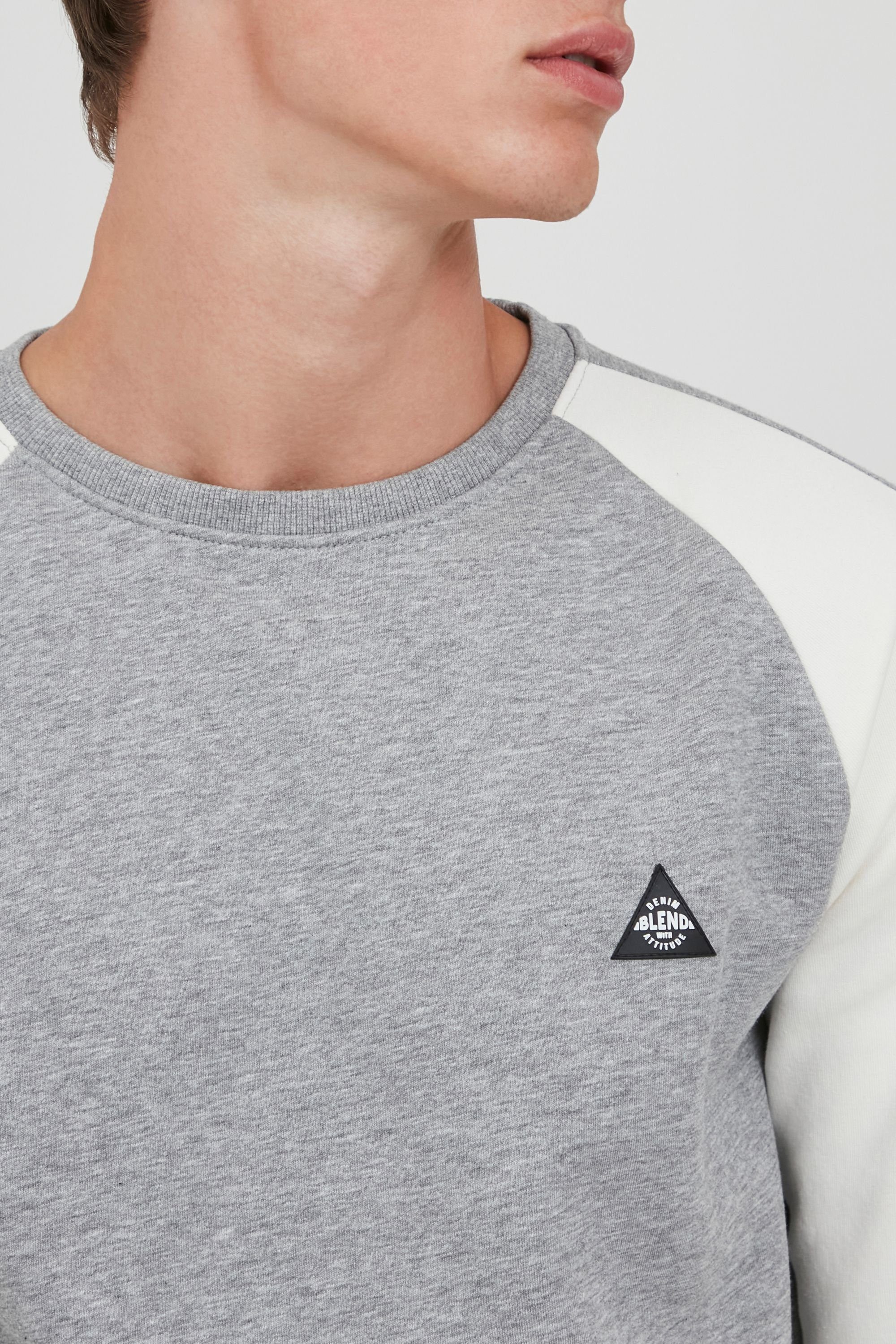 Blend Rundhalspullover BHNeville Sweatshirt mit Rundhalsausschnitt