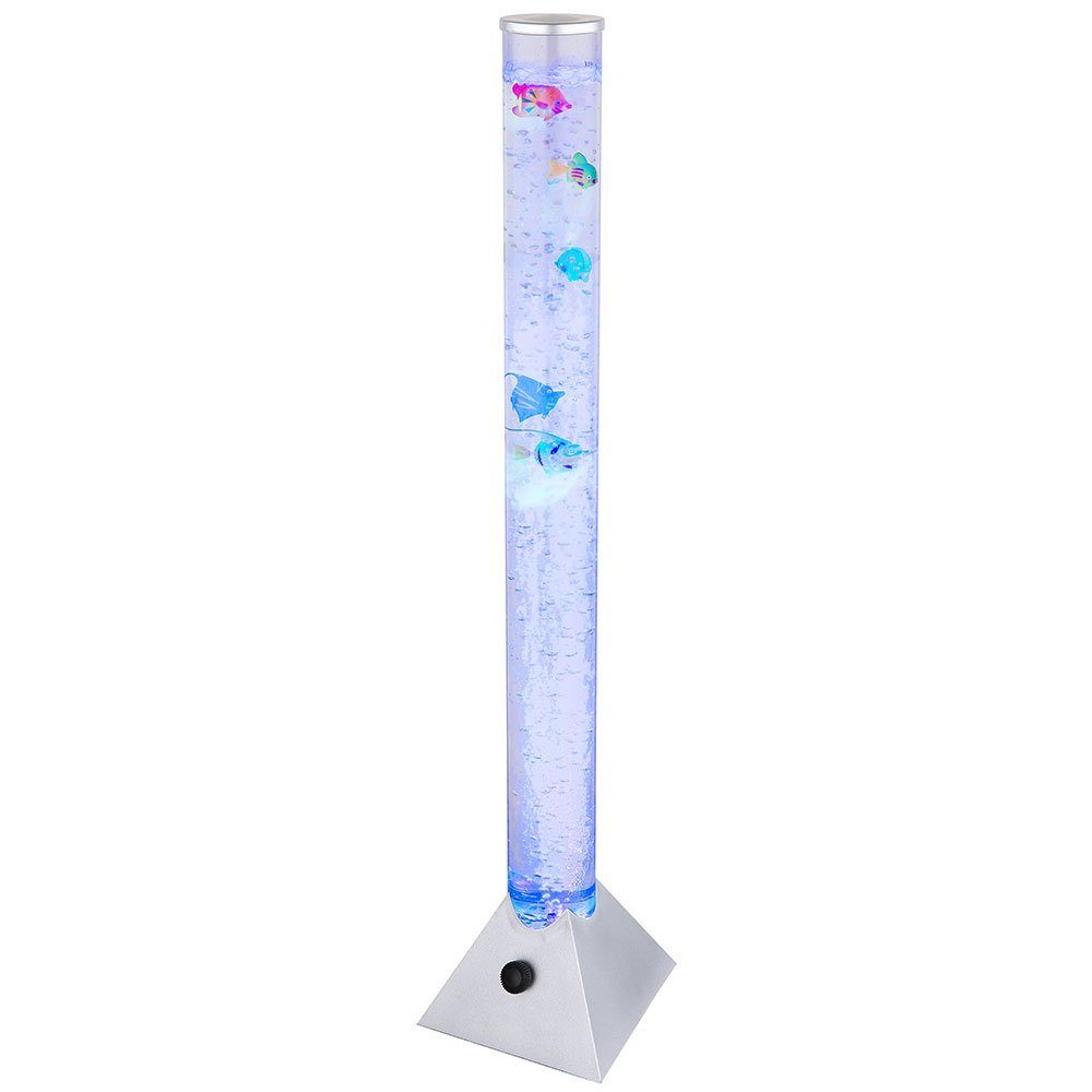 Wassersäule Lichtsäule LED Stehlampe, fest LED-Leuchtmittel Wasser LED Globo verbaut, Farbwechsel, mit