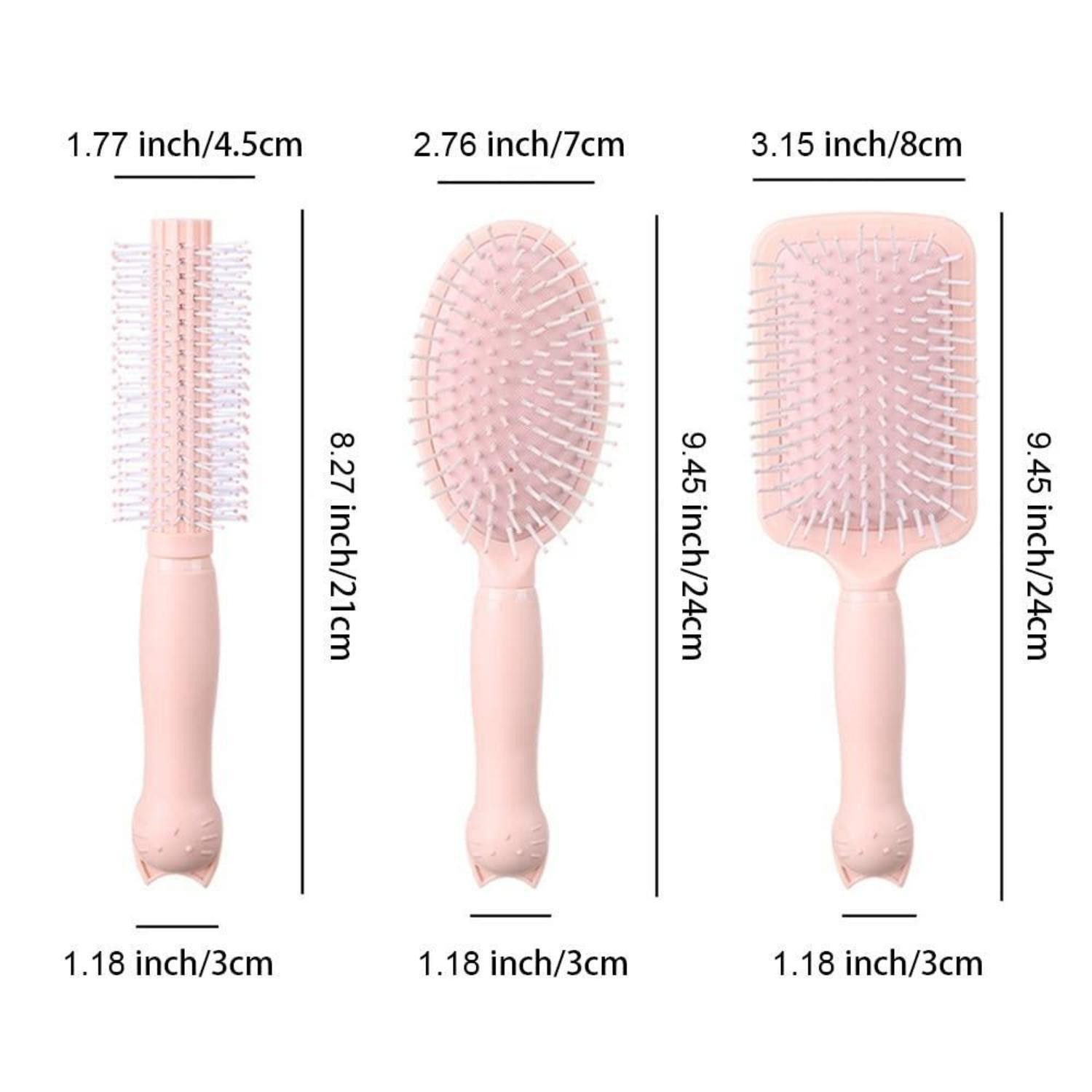 LuxusKollektion Haarbürsten-Set Haarbürsten-Set Frauen Männer Kinder Haarbürste nassen trockenen Haare