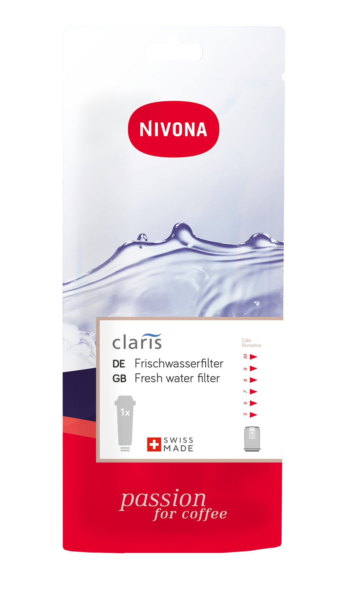 Nivona Kaffeevollautomat CLARIS Frischwasserfilter NIRF 700