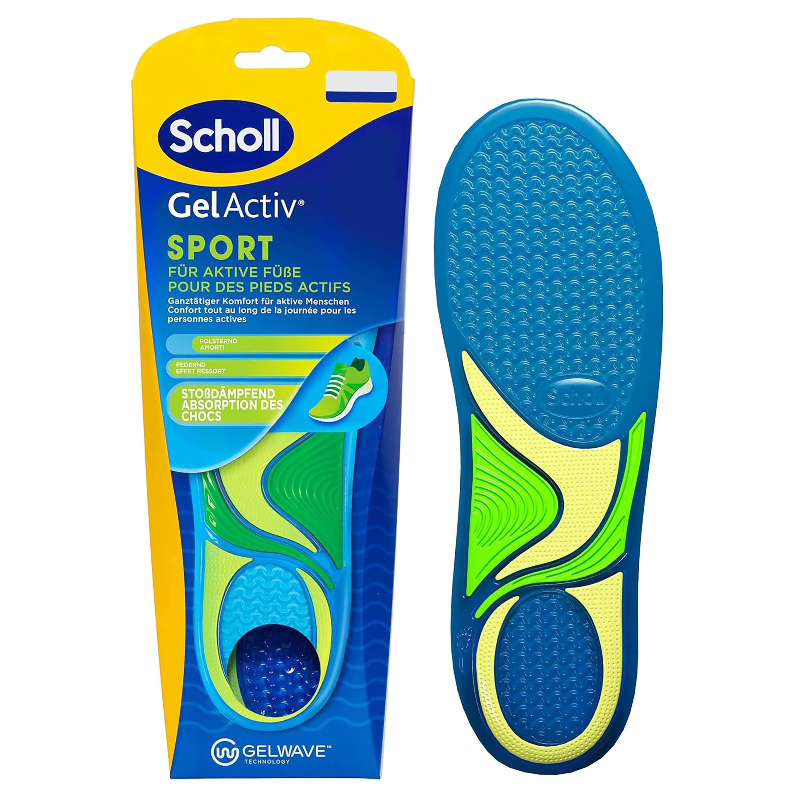 Scholl Gelsohlen SCHOLL GelActiv Sport Gel Einlegesohlen für Sportschuhe, Dämpfung