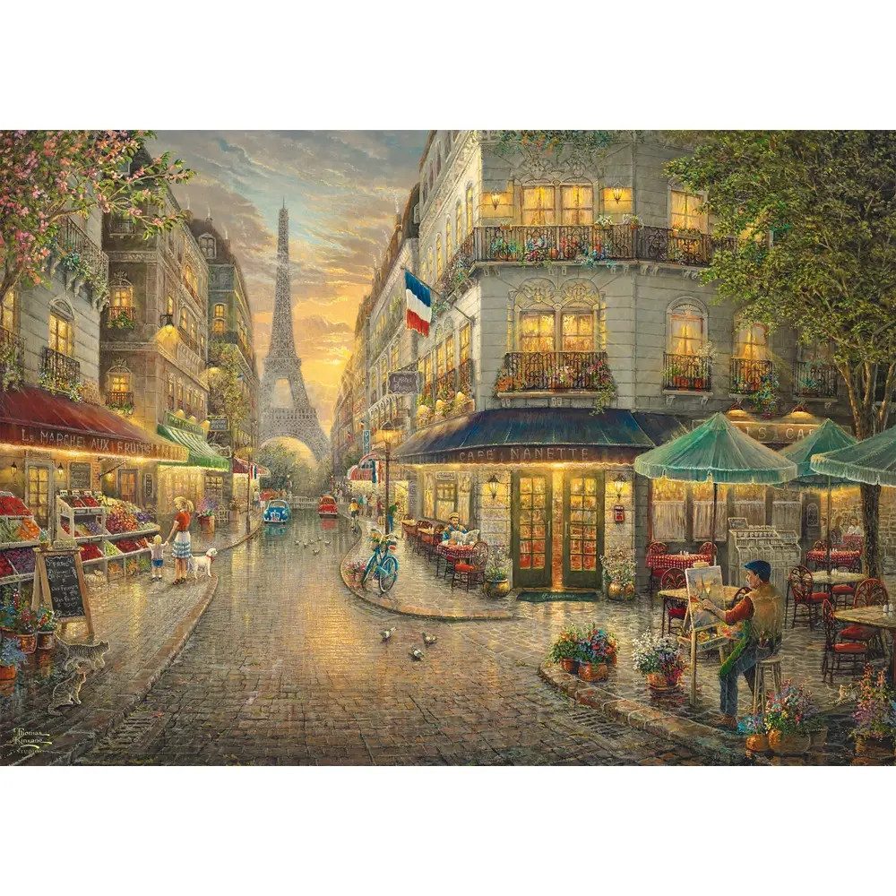 Schmidt Spiele Puzzle Schmidt Spiele Holzpuzzle 1000 Teile Paris Café, Puzzleteile