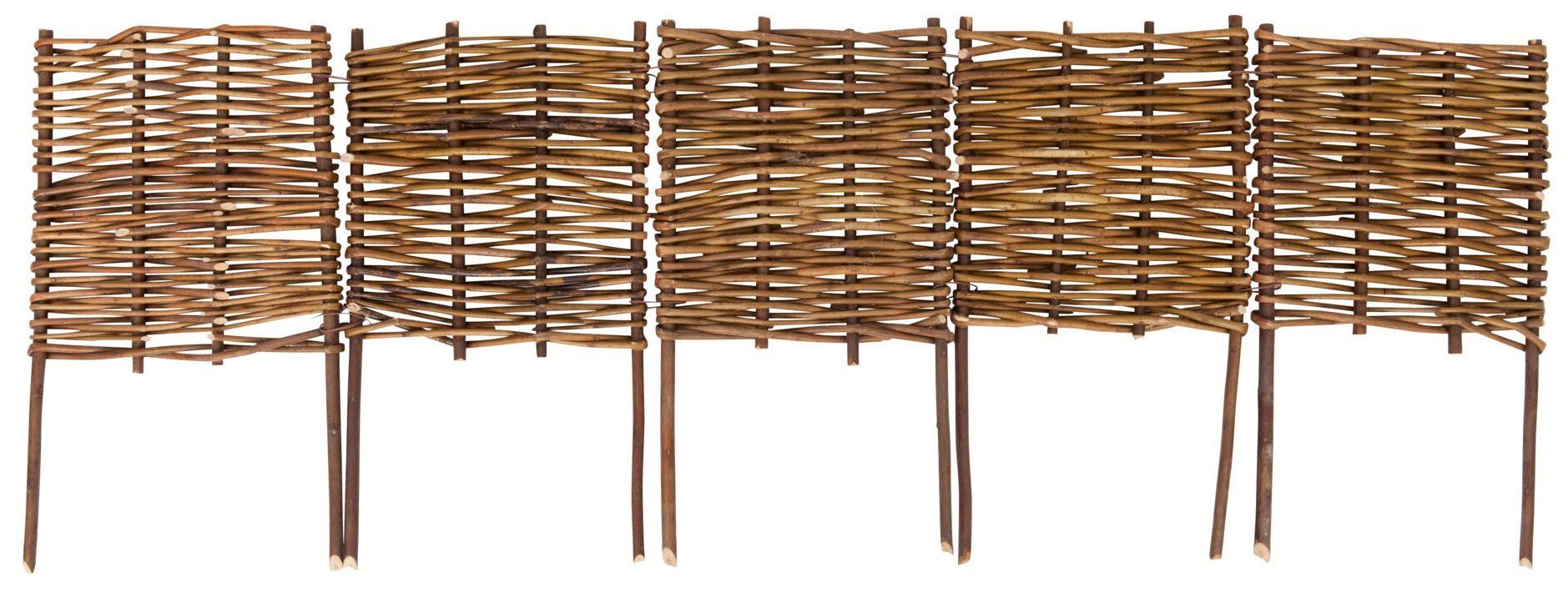 Windhager Beetumrandung Weide, LxH: 100x36 cm, Beeteinfassung