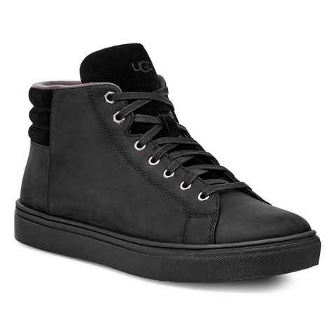 UGG M BAYSIDER HIGH WEATHER Sneaker im Used Look, Freizeitschuh, Halbschuh, Schnürschuh