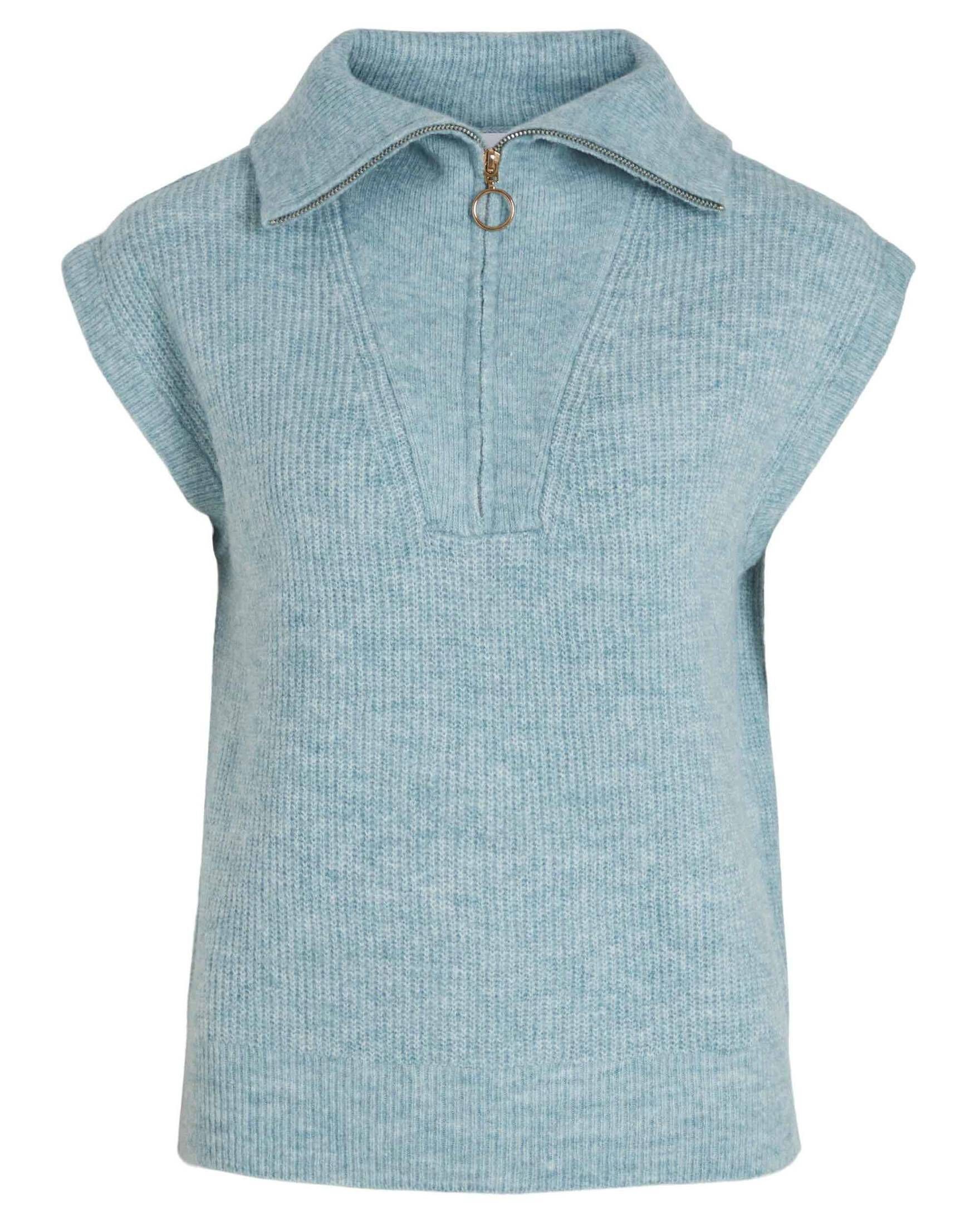 (1-tlg) Damen bleu (50) T-Shirt Pullunder VIMATHILDA Vila