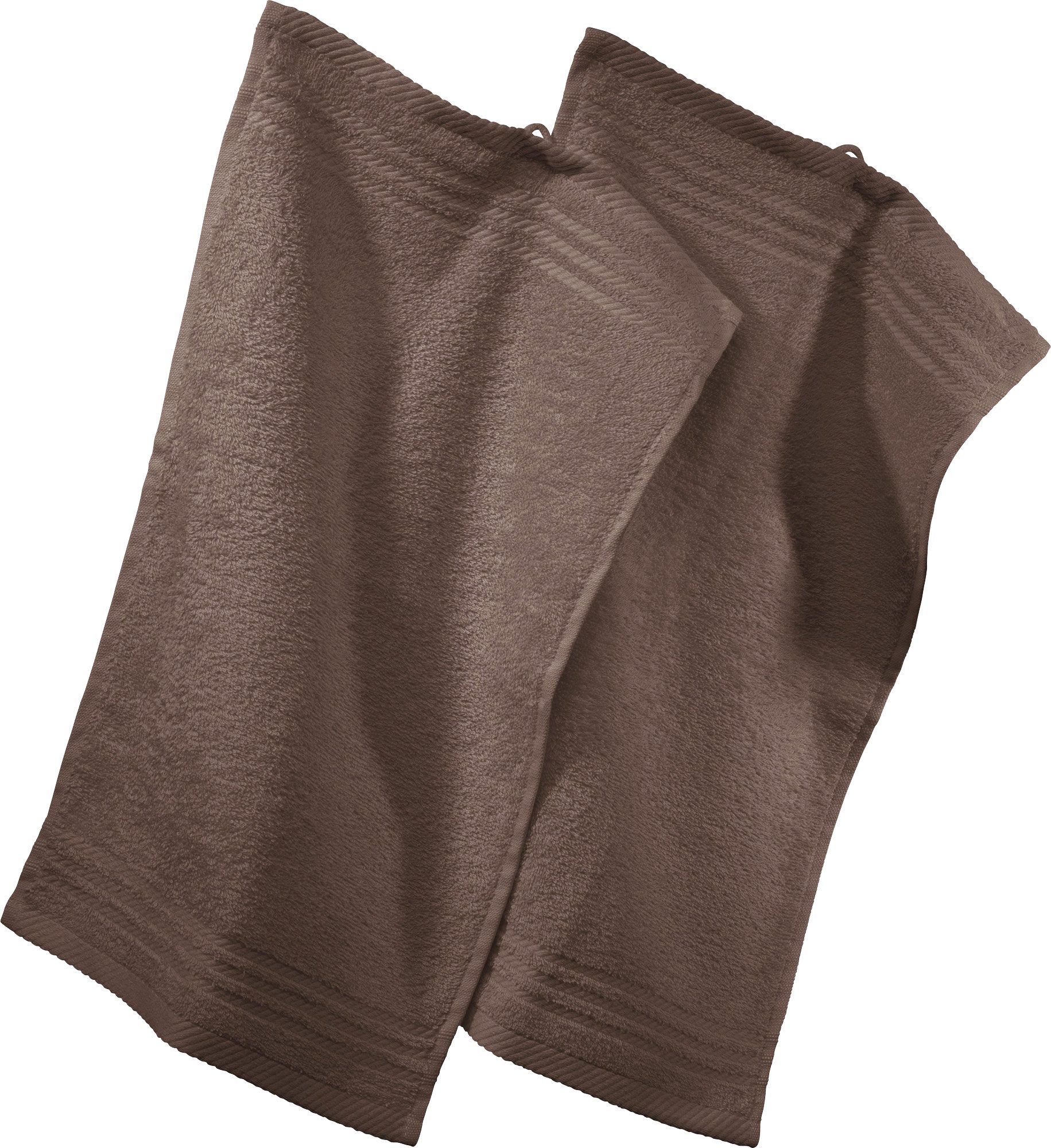 REDBEST Gästehandtuch Gästetuch 2er-Pack, Frottier, Walk-Frottier Uni