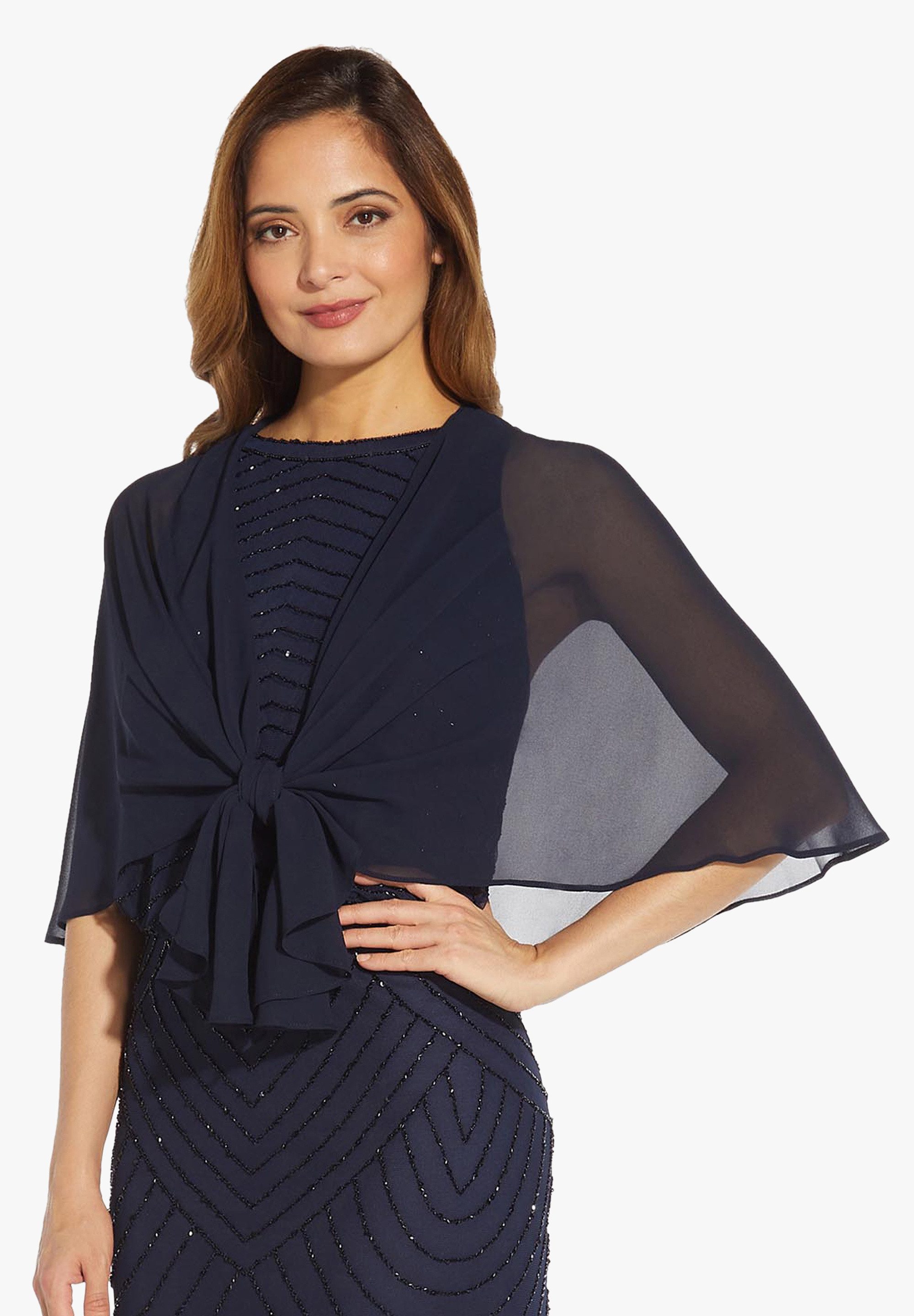 Adrianna Papell Bolero Chiffon Coverup Fließend, zart, luftig günstig online kaufen