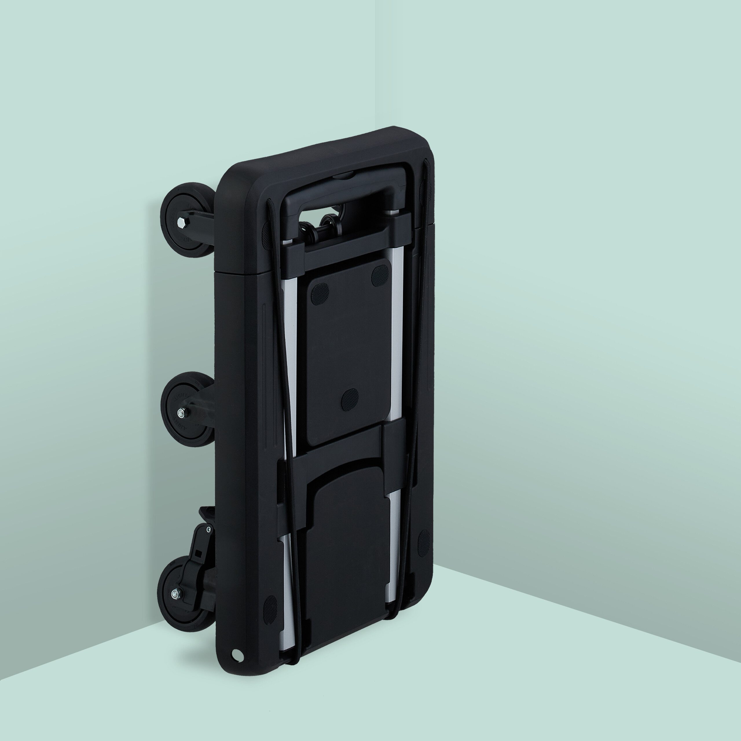 relaxdays Folding Transport Cart, black