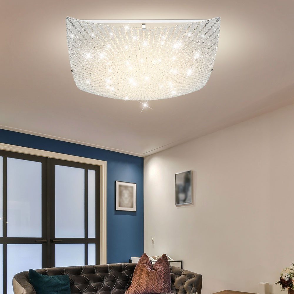 LED Esszimmerleuchte inklusive, Glas Deckenleuchte, Warmweiß, 1 Dekorlampe Deckenleuchte Deckenlampe Globo Leuchtmittel