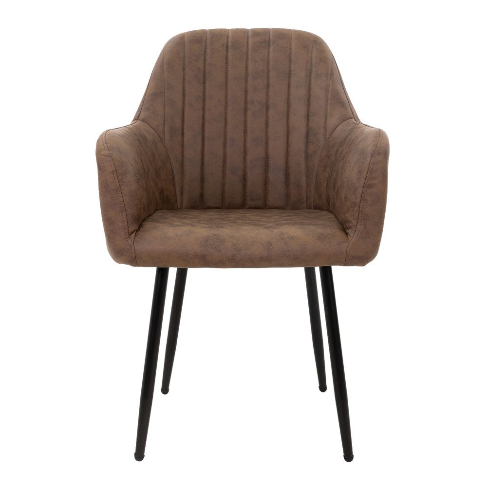 ML-DESIGN Stuhl Esszimmerstuhl mit Rücken- und Armlehnen Samt/Kunstleder Be günstig online kaufen