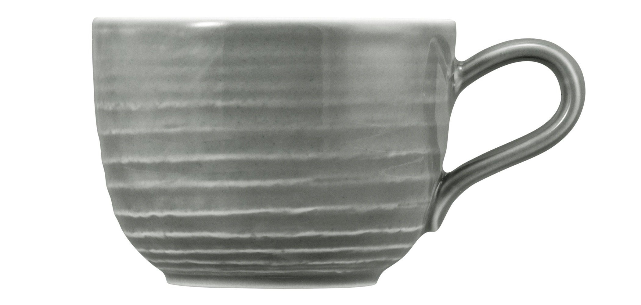 Seltmann Weiden Becher Seltmann Weiden Terra Perlgrau Milchkaffeeobertasse 0,38 l, Porzellan