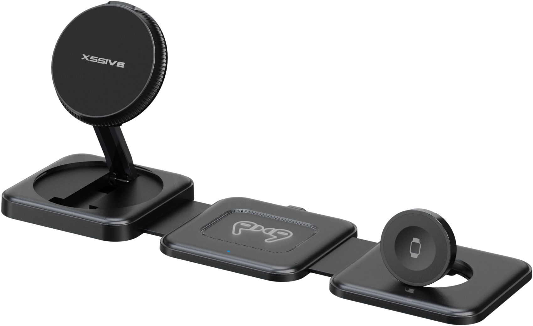 3in1 Magnetische Induktions-Wireless-Ladestation Induktions-Ladegerät