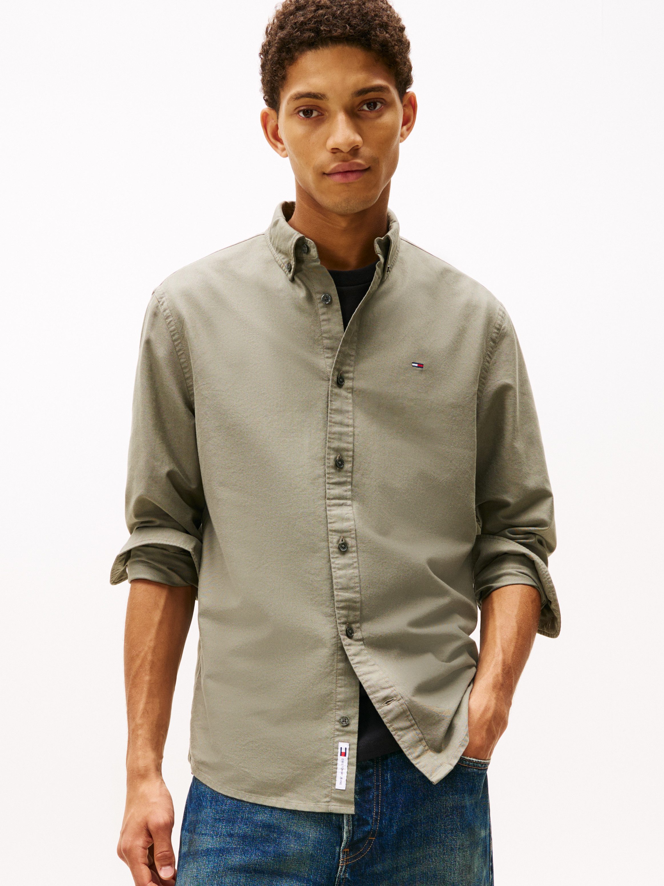 Tommy Jeans Langarmhemd TJM REG OXFORD günstig online kaufen