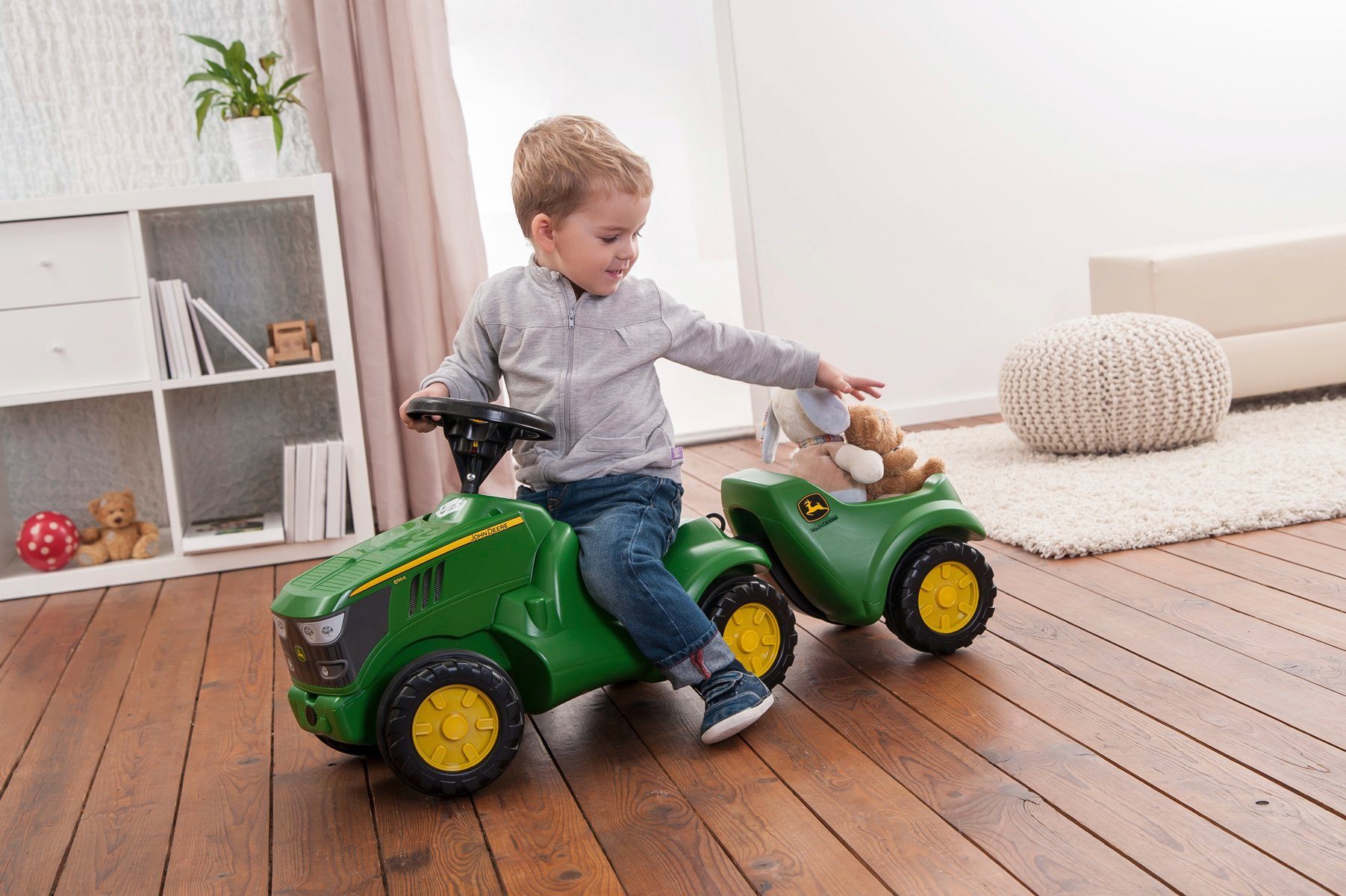 rolly toys® Kinderfahrzeug-Anhänger John Deere, für Trettraktoren