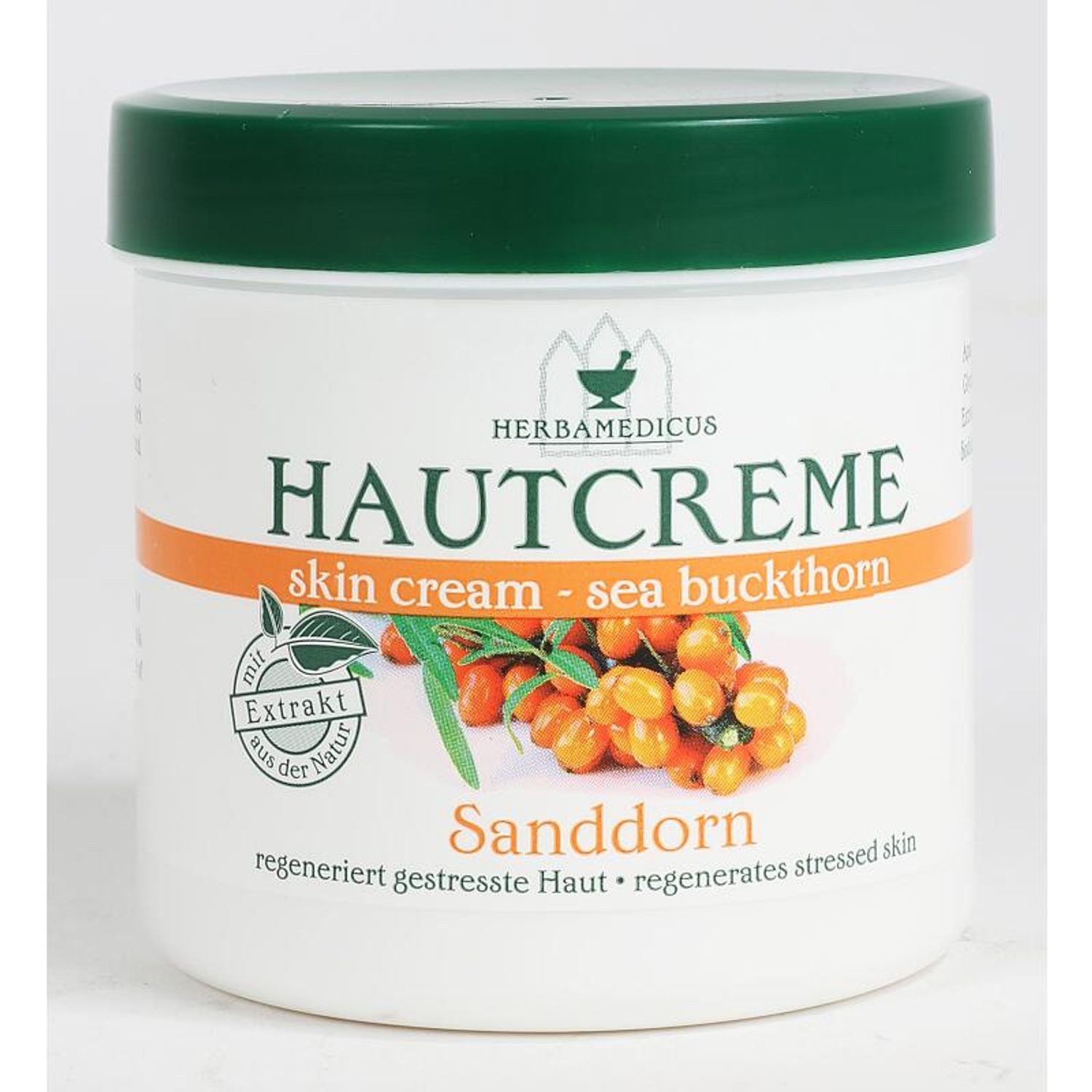 Körpercreme 12x Herbamedicus Sanddorn Hautcreme 250ml Schutz Salbe Pflege Balsam