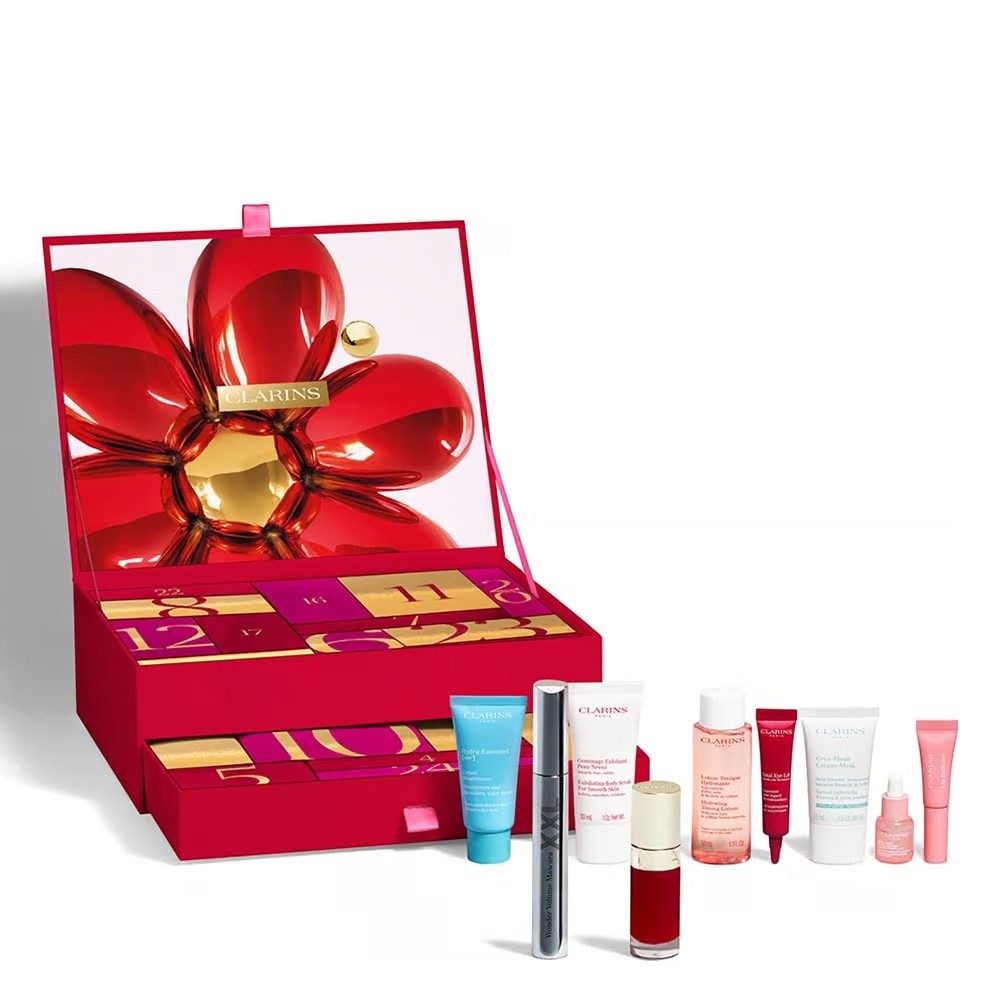 Clarins Adventskalender 24-Tage-Adventskalender - Pflege & Makeup (24-tlg)