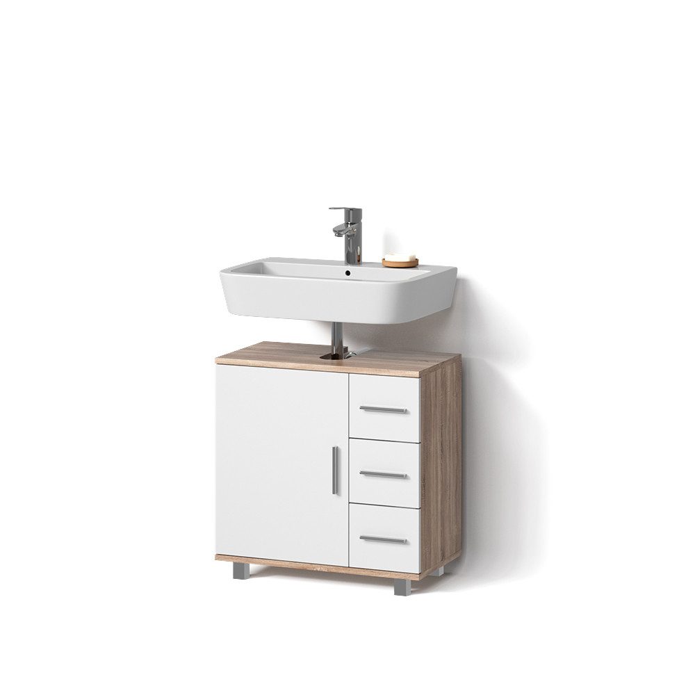 Livinity® Waschbeckenunterschrank Eisak, Sonoma, 60 x günstig online kaufen