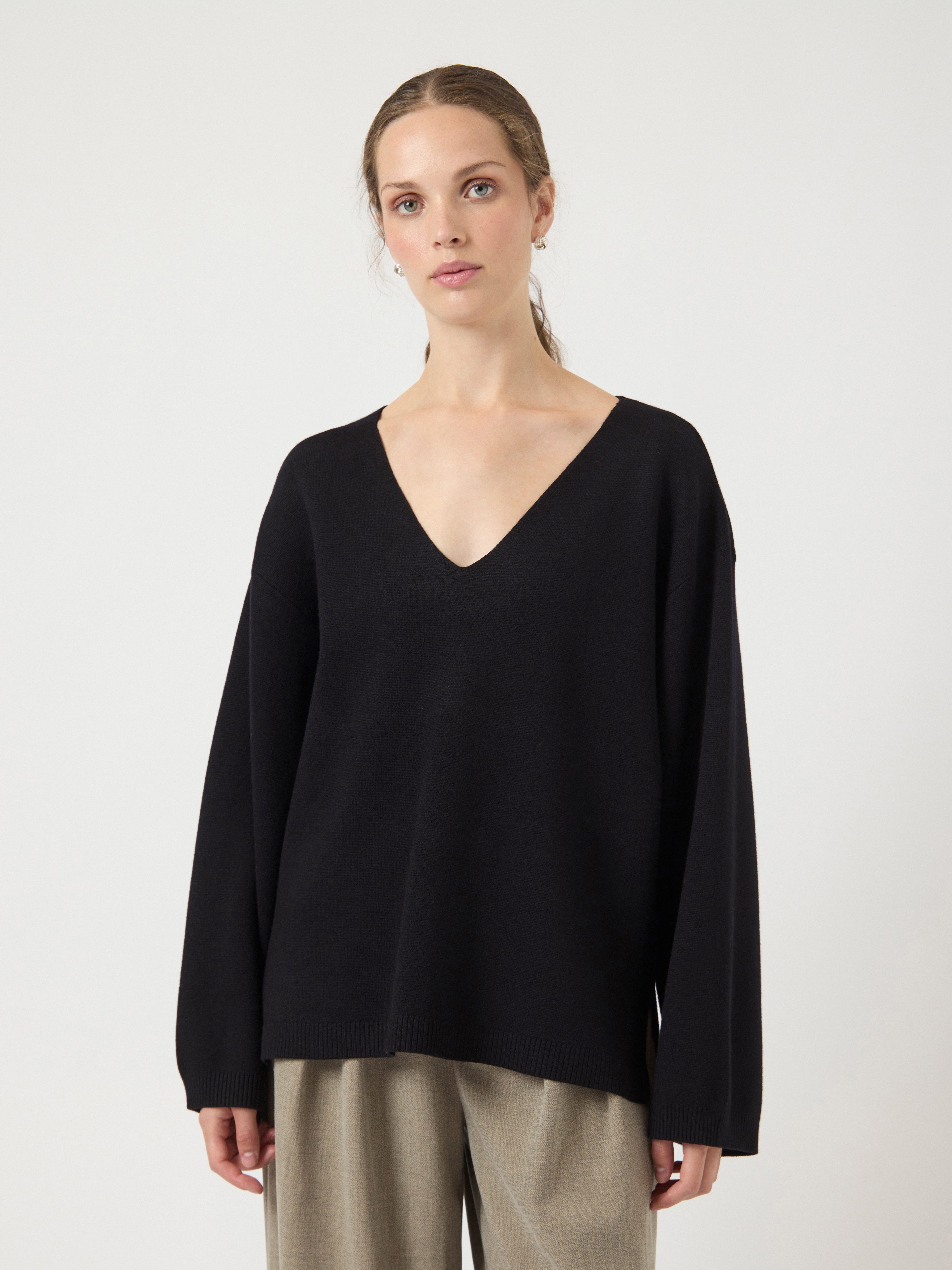 Y.A.S Strickpullover YASELMA LS V-NECK KNIT günstig online kaufen