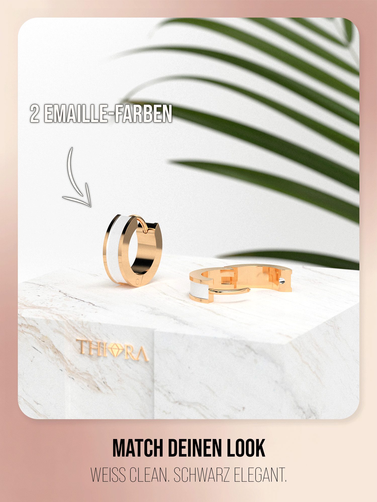 THIORA Paar Creolen Seychelles Secret, Wasserfest