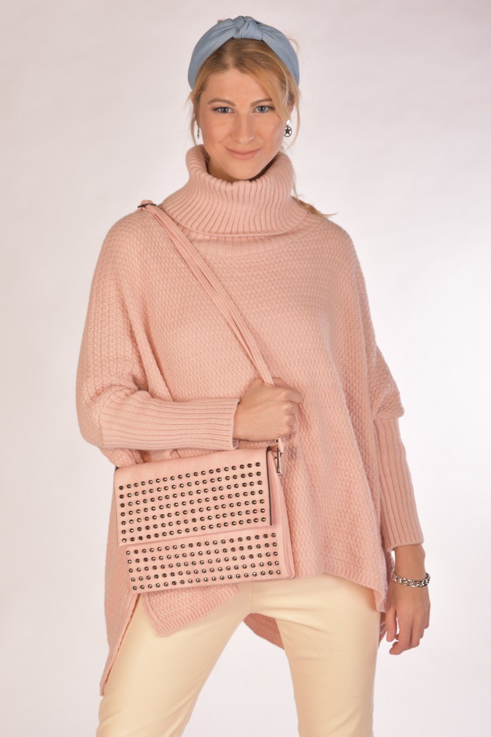 styleBREAKER Clutch Clutch mit Spitz Nieten (1-tlg)