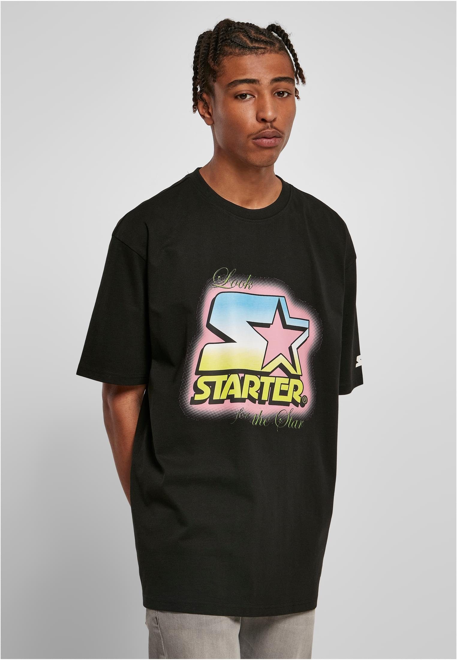 Starter T-Shirt Herren Starter Fresh Logo Tee (1-tlg) black