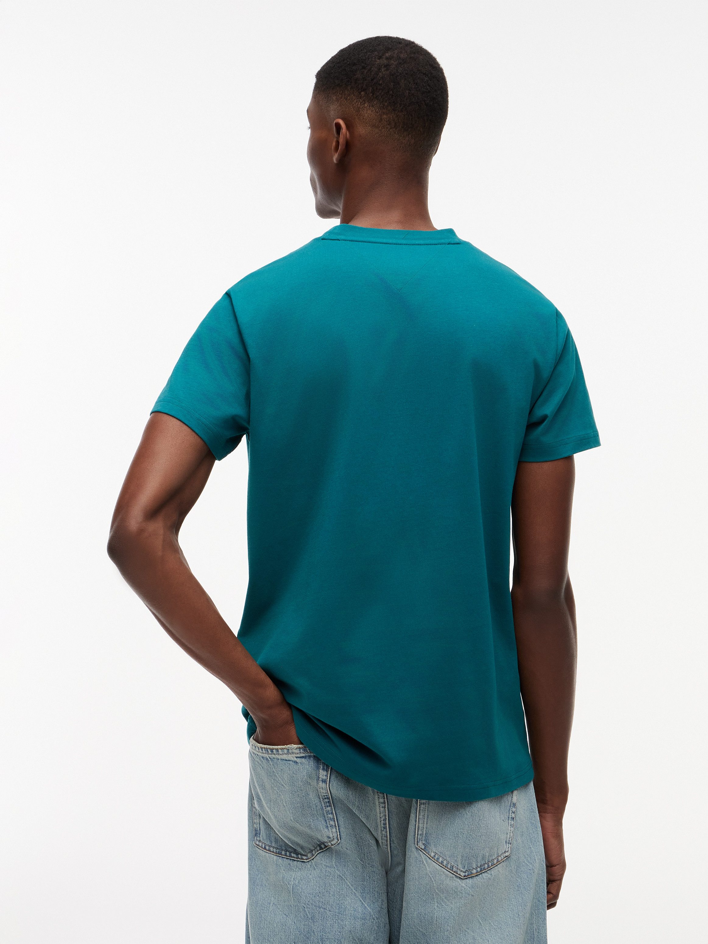 Tommy Jeans T-Shirt TJM SLIM FIT SIGN CHEST mit Markenprint