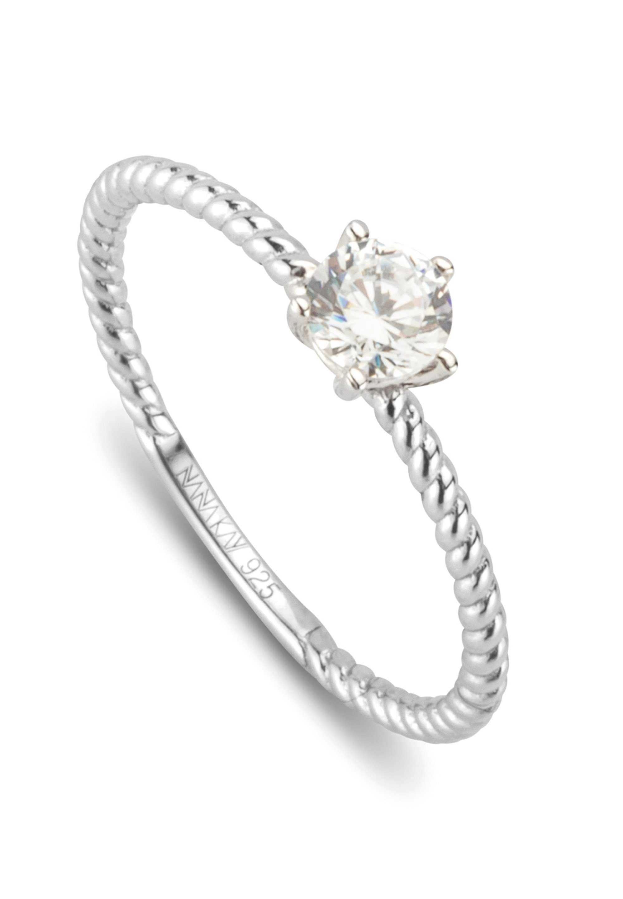 NANA KAY Fingerring Very Petite, ST1813, mit farblosem Zirkonia-Stein