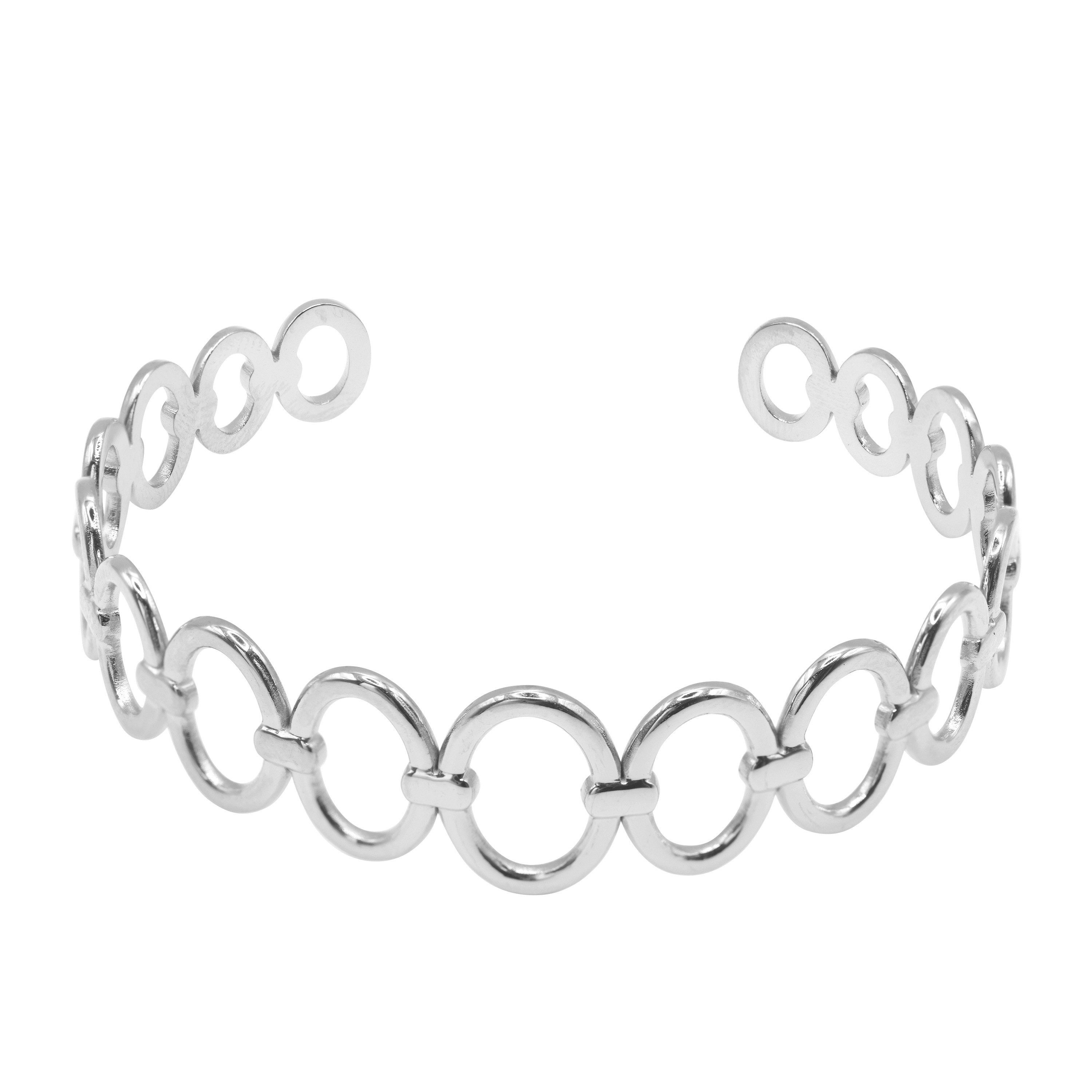 Heideman Armband Corin silberfarben (Armband, inkl. Geschenkverpackung), moderner Armreif für Damen