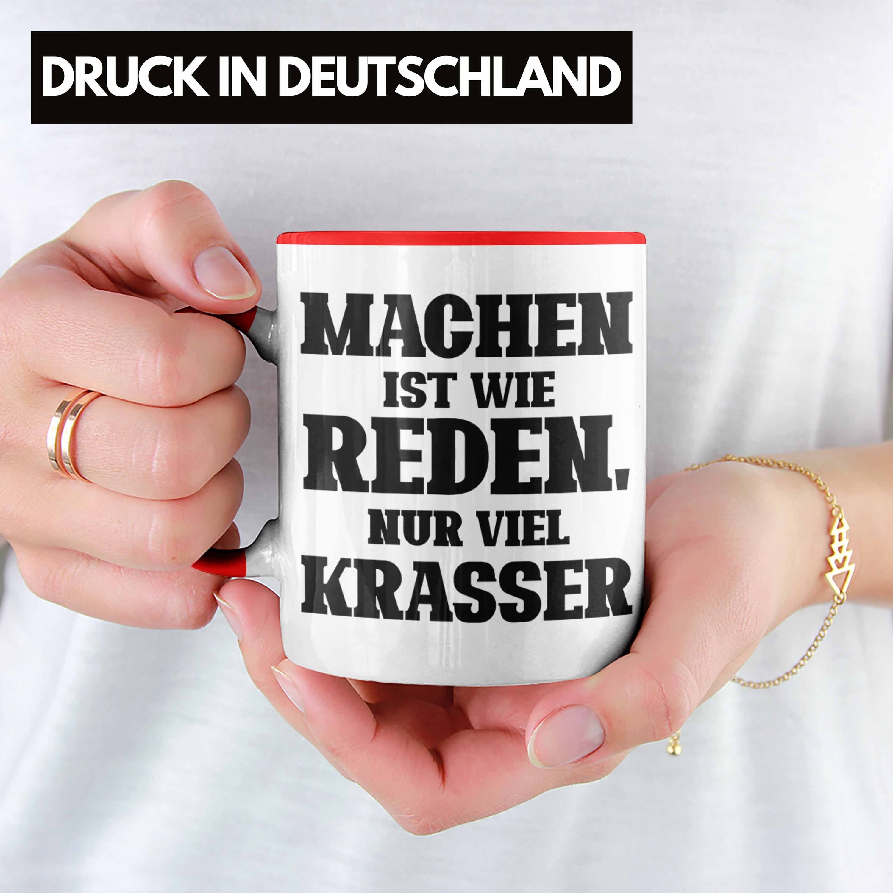 für Wie Krasser" Tasse Reden Ist Rot Tasse Nur Mac "Machen Viel Geschenk Trendation Lustige