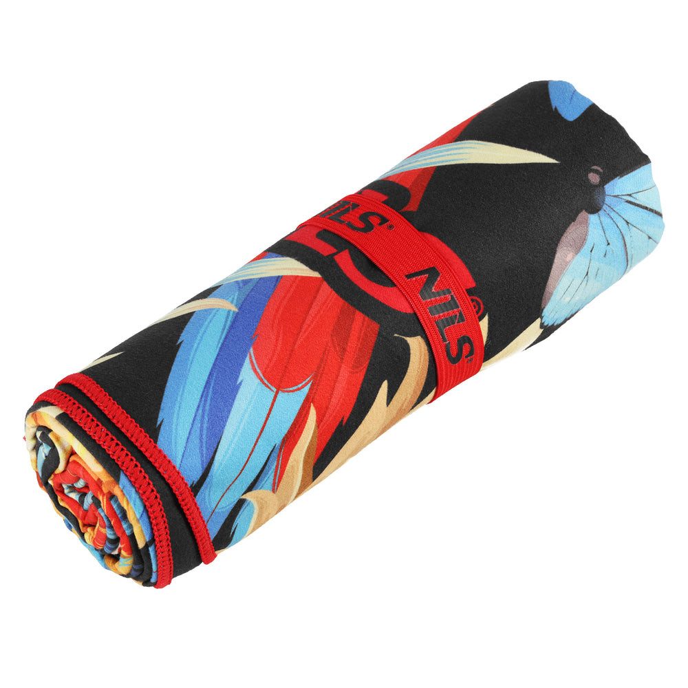 Nils Strandtuch Badetuch Campinghandtuch Mikrofasertuch (Mikrofaser, 80.0x160.0 cm, Spar-Set, 1-tlg., 160 x 80 cm saugstark, schnelltrocknend, saugstark, bedruckt, kompakt)