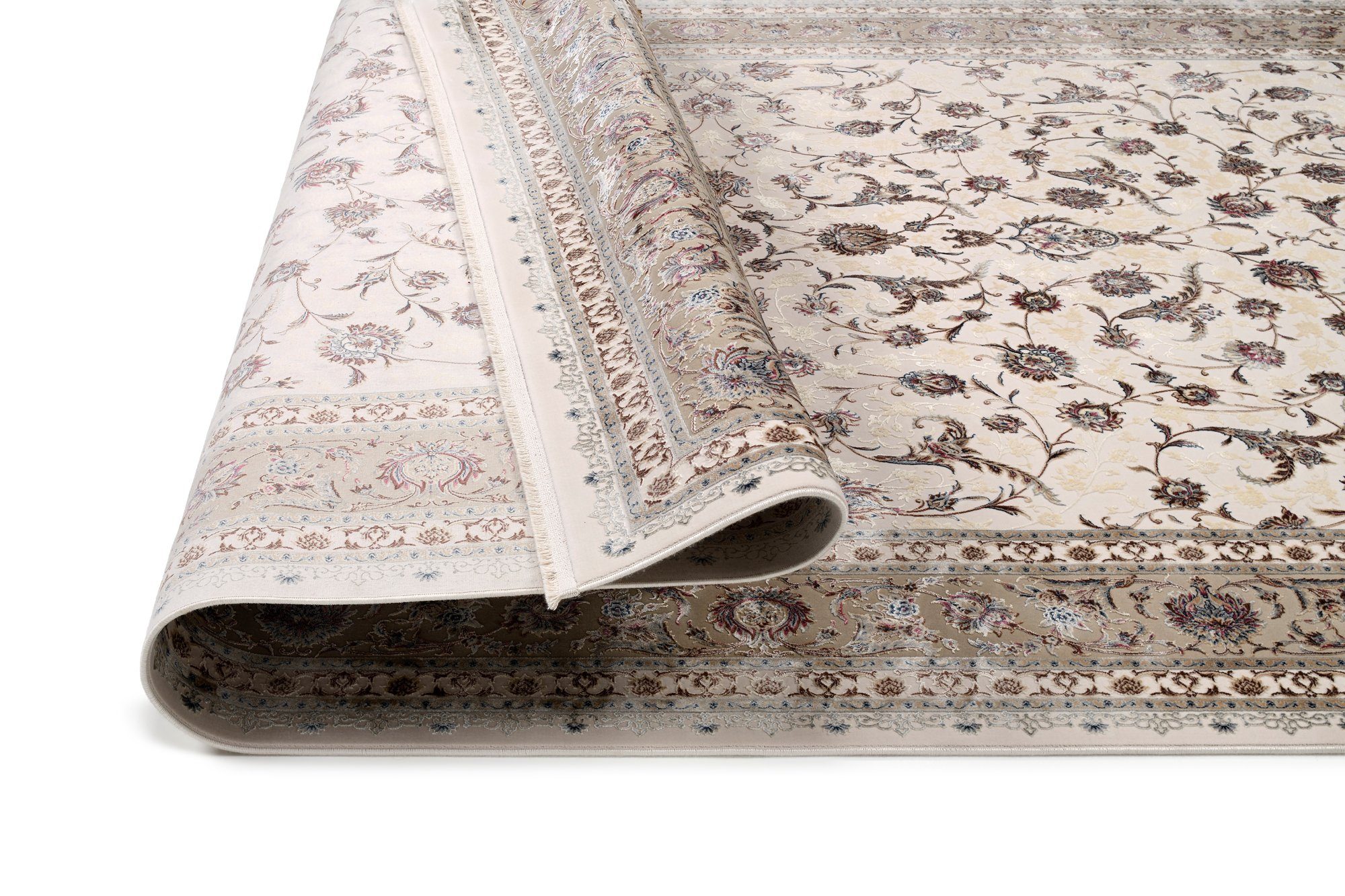 OCI DIE TEPPICHMARKE Teppich MYSTIC HERITAGE, rechteckig, Höhe: 7 mm, florale Muster in 3D-Optik, maschinell gewebt, Viskose