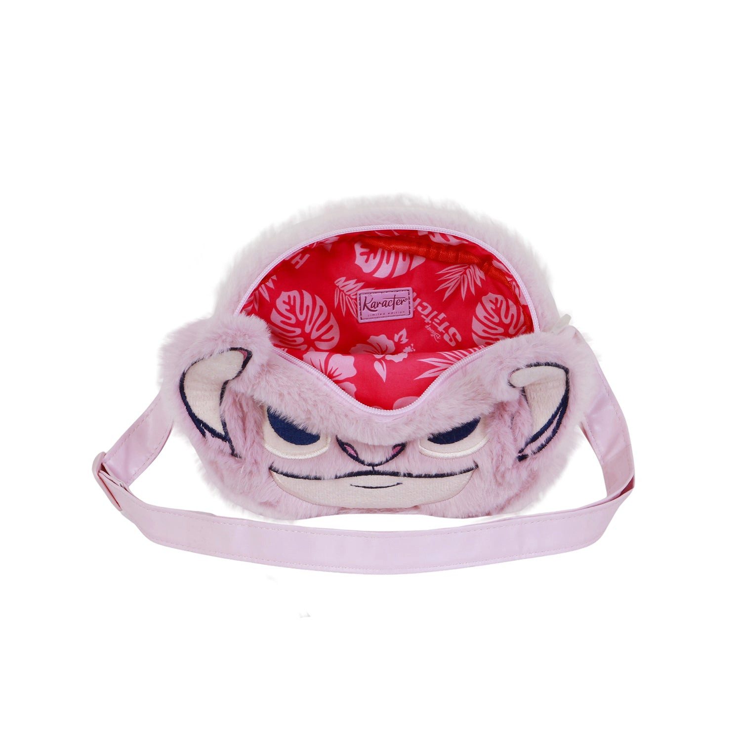 Karactermania Umhängetasche Disney Lilo und Stitch Angel Mini Tasche Plüsch, Verstellbarer Schultergurt & Innenfutter mit Motiv