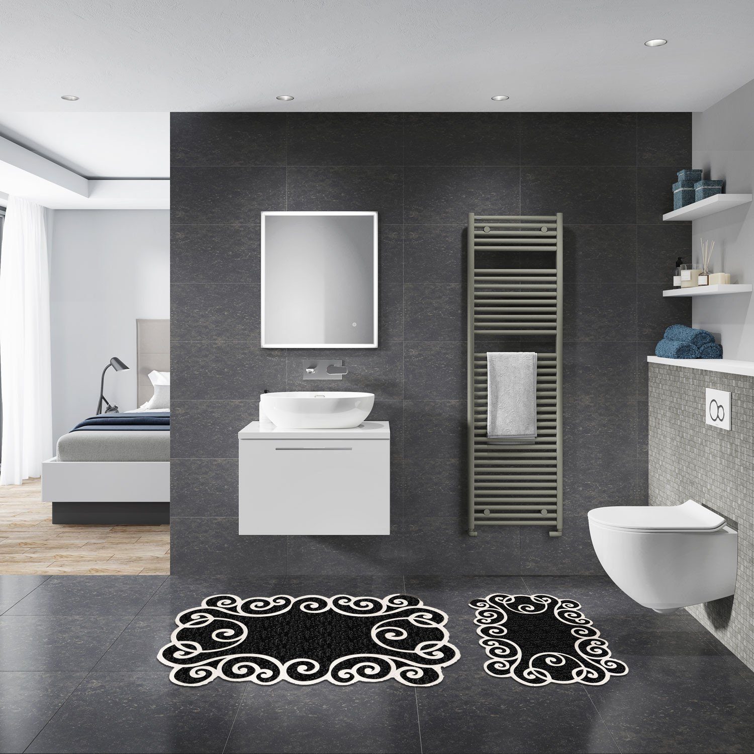 L'Essentiel Maison Badematte 100% POLYESTER, 10 mm R1484 günstig online kaufen